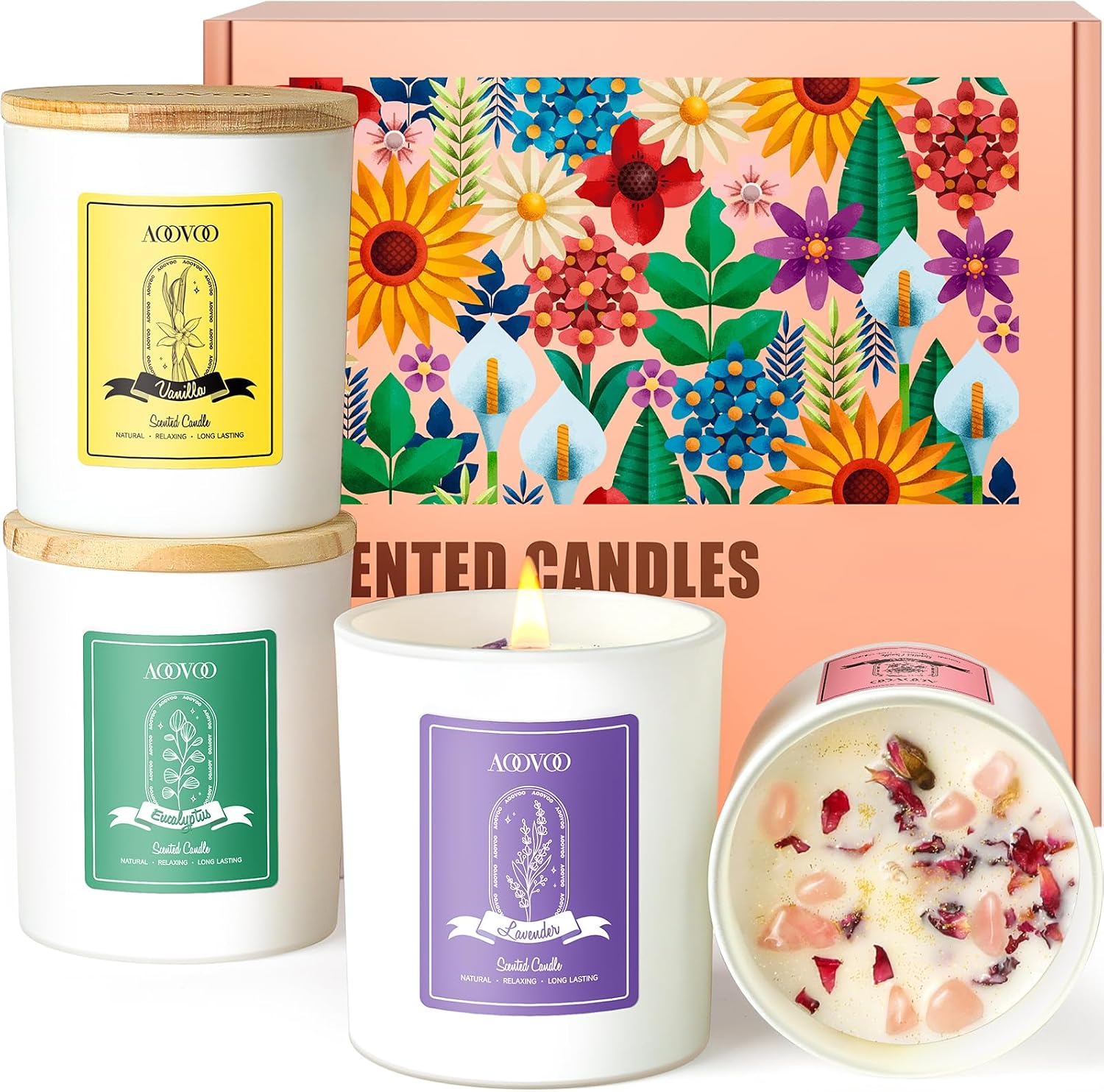 Detalle de AOOVOO Scented Candle Set 40oz