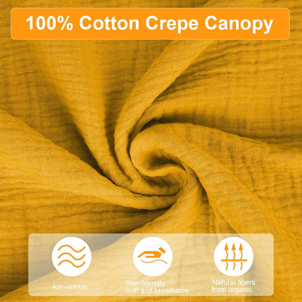 Thumbnail 3 de Vicloon Tenda Letto Bambini 135 x 360 cm Curcuma
