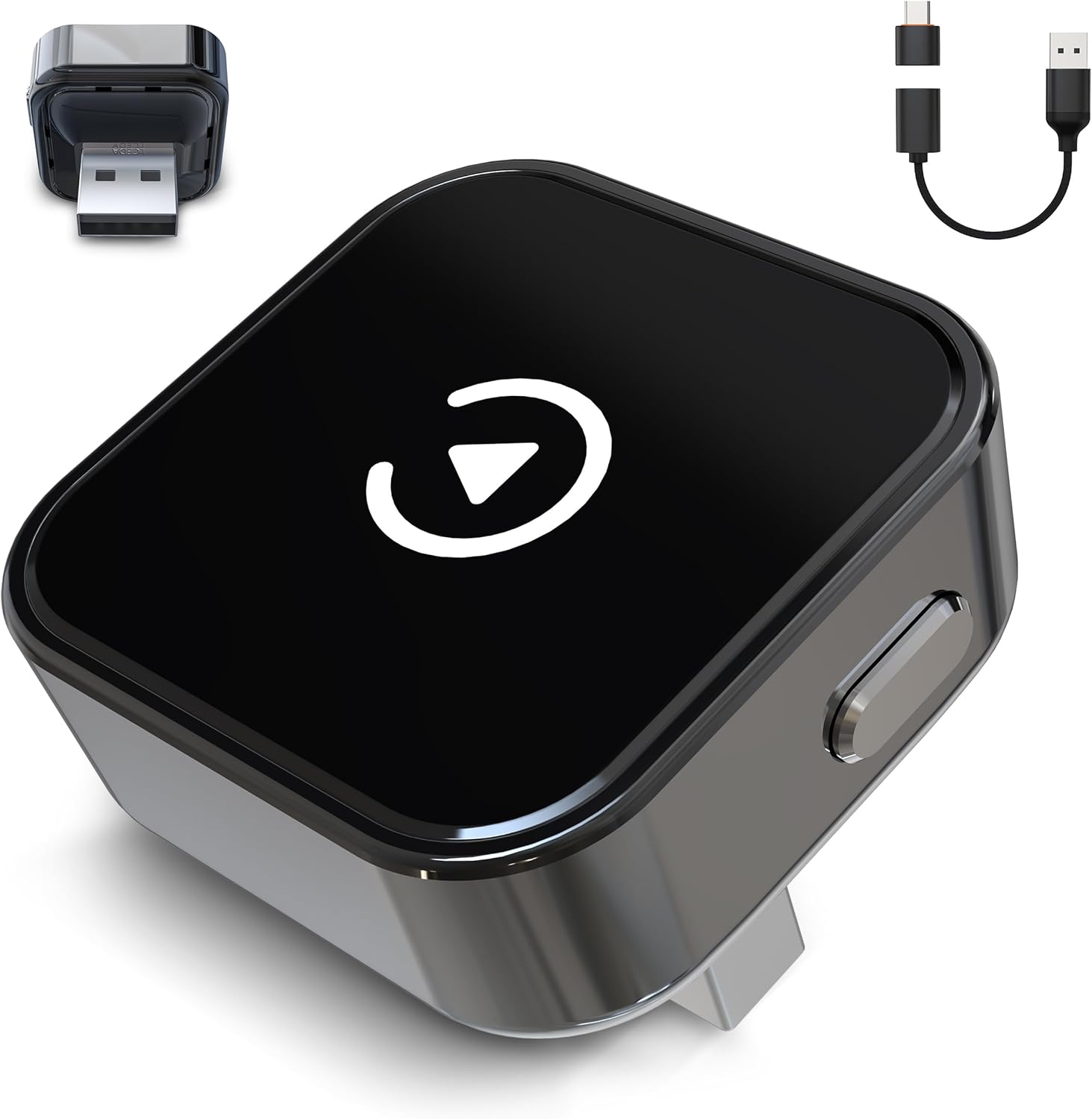 Detalle de Jyveejxon Wireless CarPlay & Android Auto Adapter UK (2026 Upgraded) – 2 Phones, 2 in 1 Plug & Play