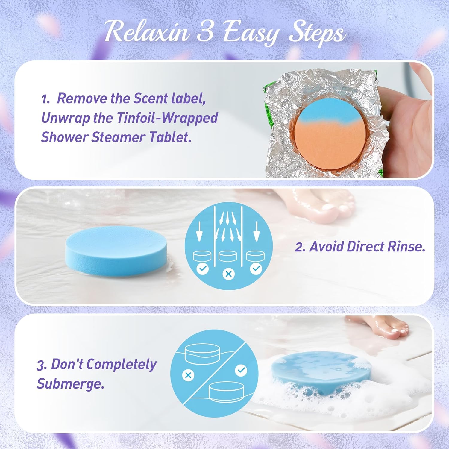 Detalle de Shower Steamers Aromatherapy 12 Pack – Leoce