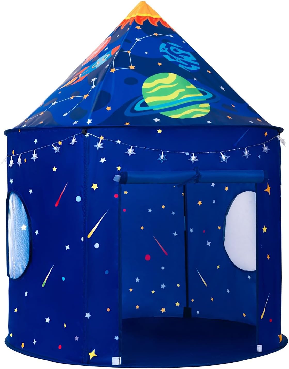 Detalle de ROIWUIE Rocket Space Ship Play Tent for Kids with Star Lights