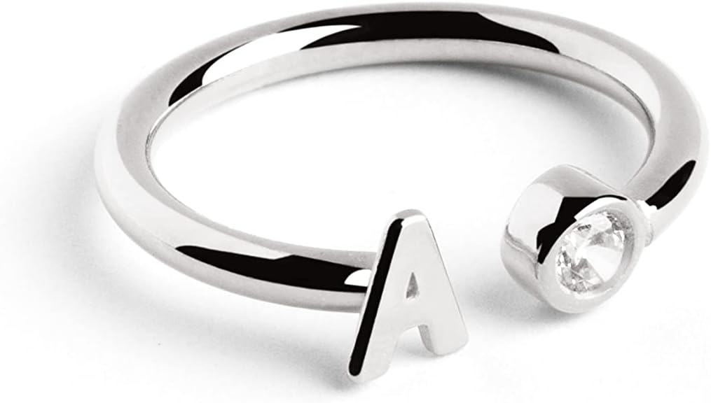 Imagen de SINGULARU Anillo Letter Spark Plata 925 — talla única 💍 en OfertitasTOP