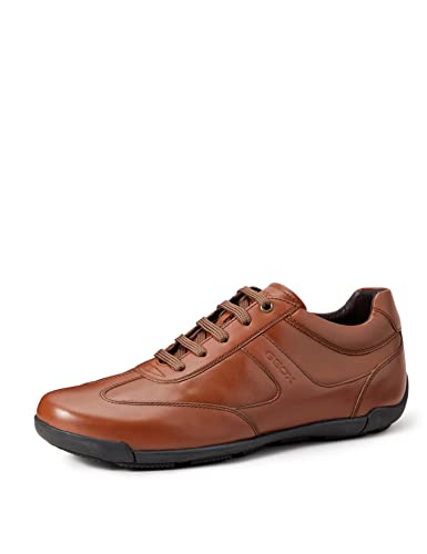 Detalle de Geox U Edgware A - Sneakers Hombre Marrón Cognac