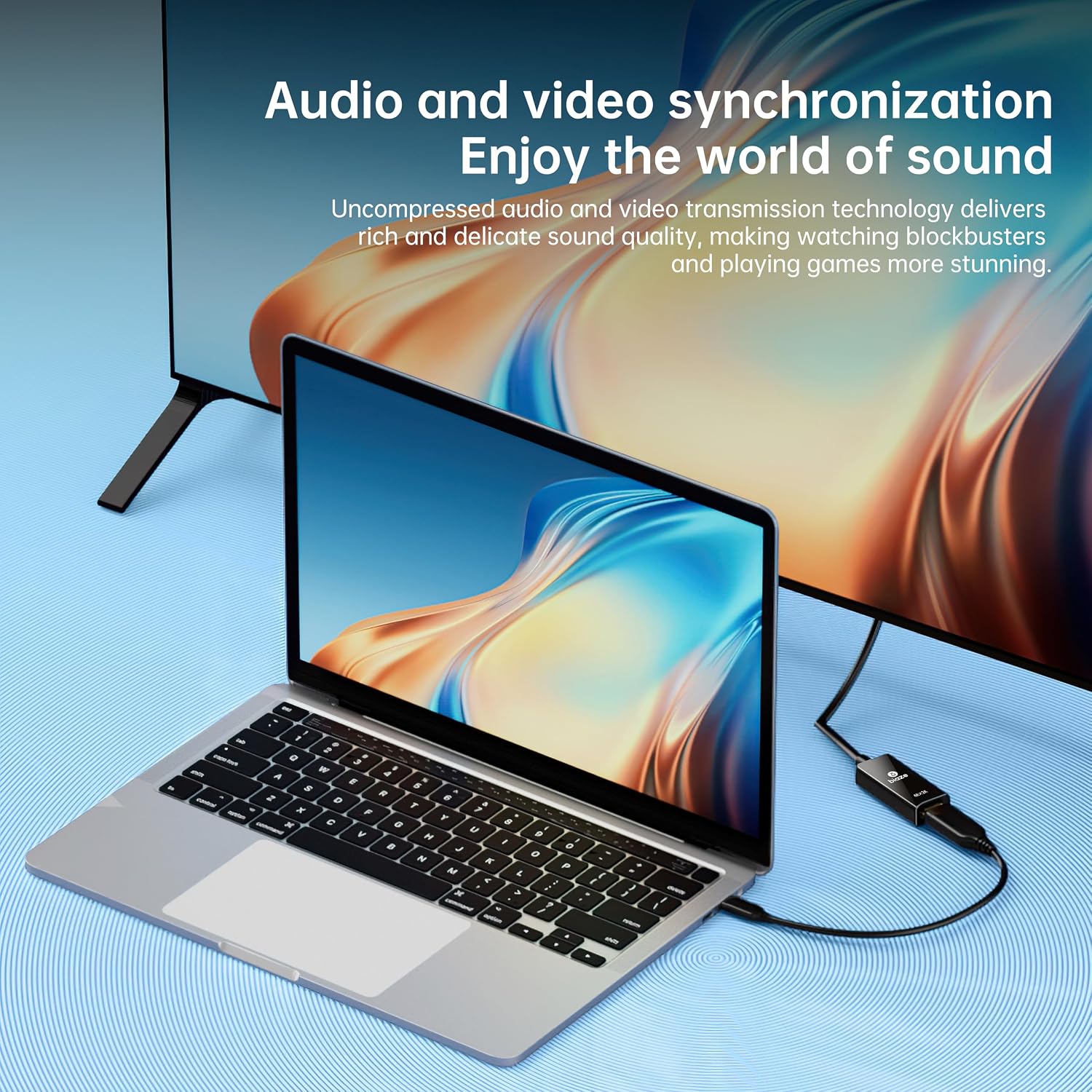Thumbnail 2 de biaze ZH92 USB-C zu HDMI Adapter – 4K/ HDR, Plug & Play für Laptop, PC, TV & Monitor