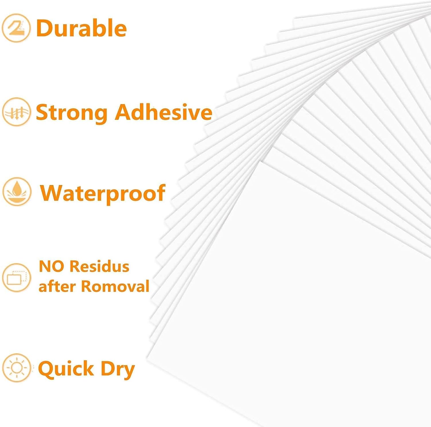 Detalle de LabelMore Printable Sticker Paper, 8.5" x 11", 50 Matte Sheets