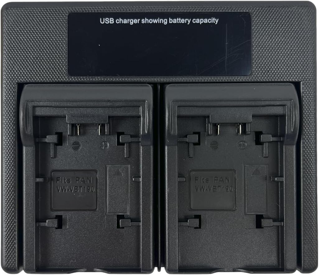 Detalle de USB LED Dual Battery Charger for VW-VBK180/360 and VBT Series
