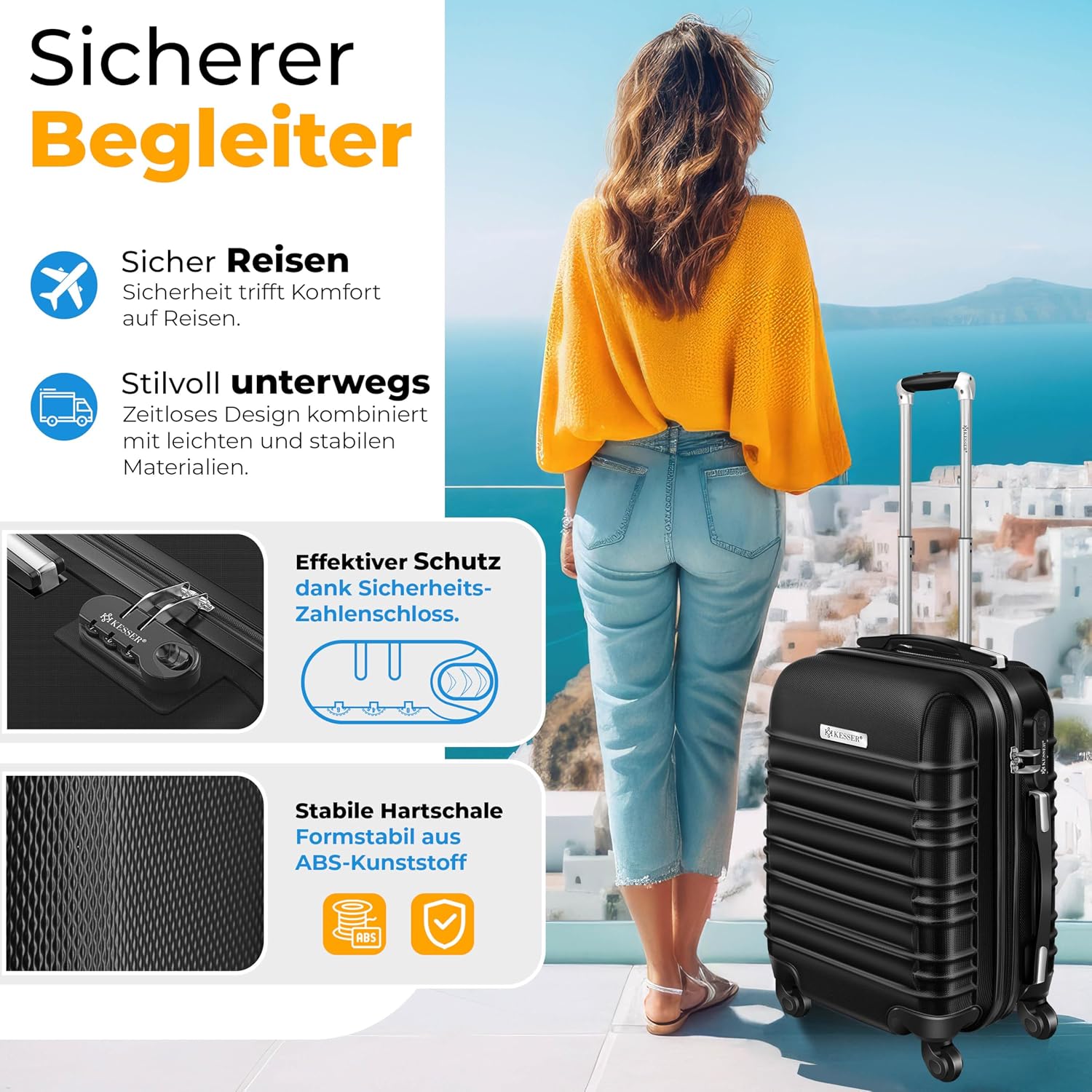 Thumbnail 5 de KESSER® Hartschalenkofferset M-L-XL 55/84/120 L