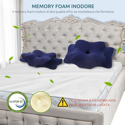 Thumbnail 6 de DONAMA Cuscino Cervicale Memory Foam Ergonomico 2 Altezze Rinfrescante
