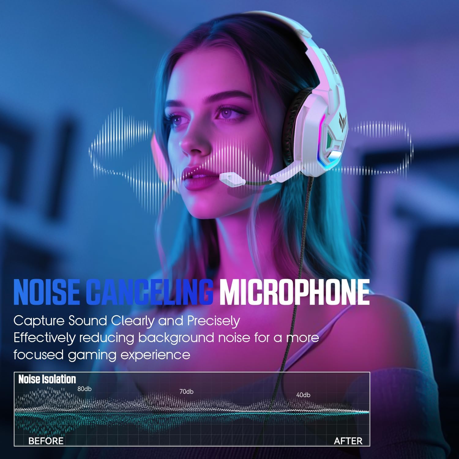 Thumbnail 2 de YPBDAN 7.1 gaming headset with 50mm drivers