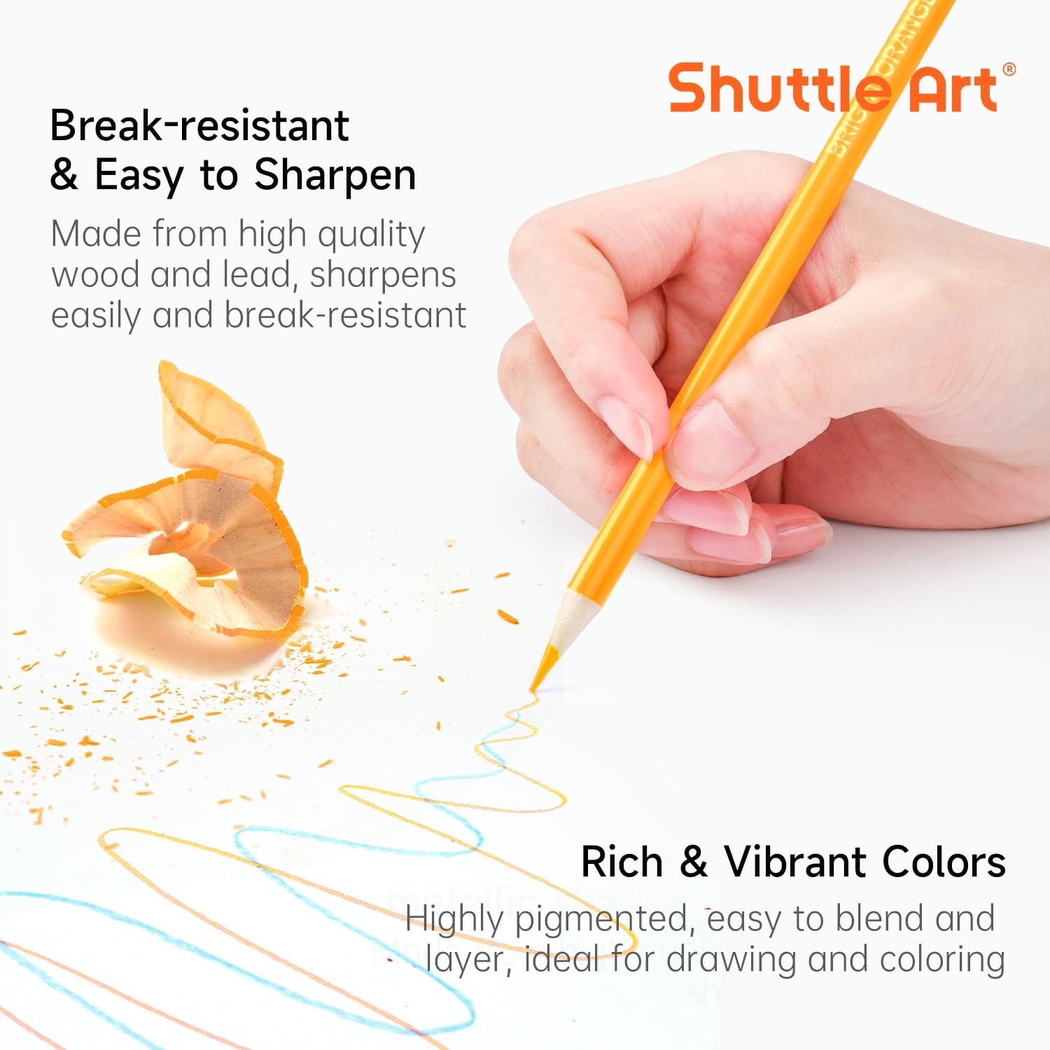 Thumbnail 4 de Shuttle Art 80-colour colouring pencils set 🎨