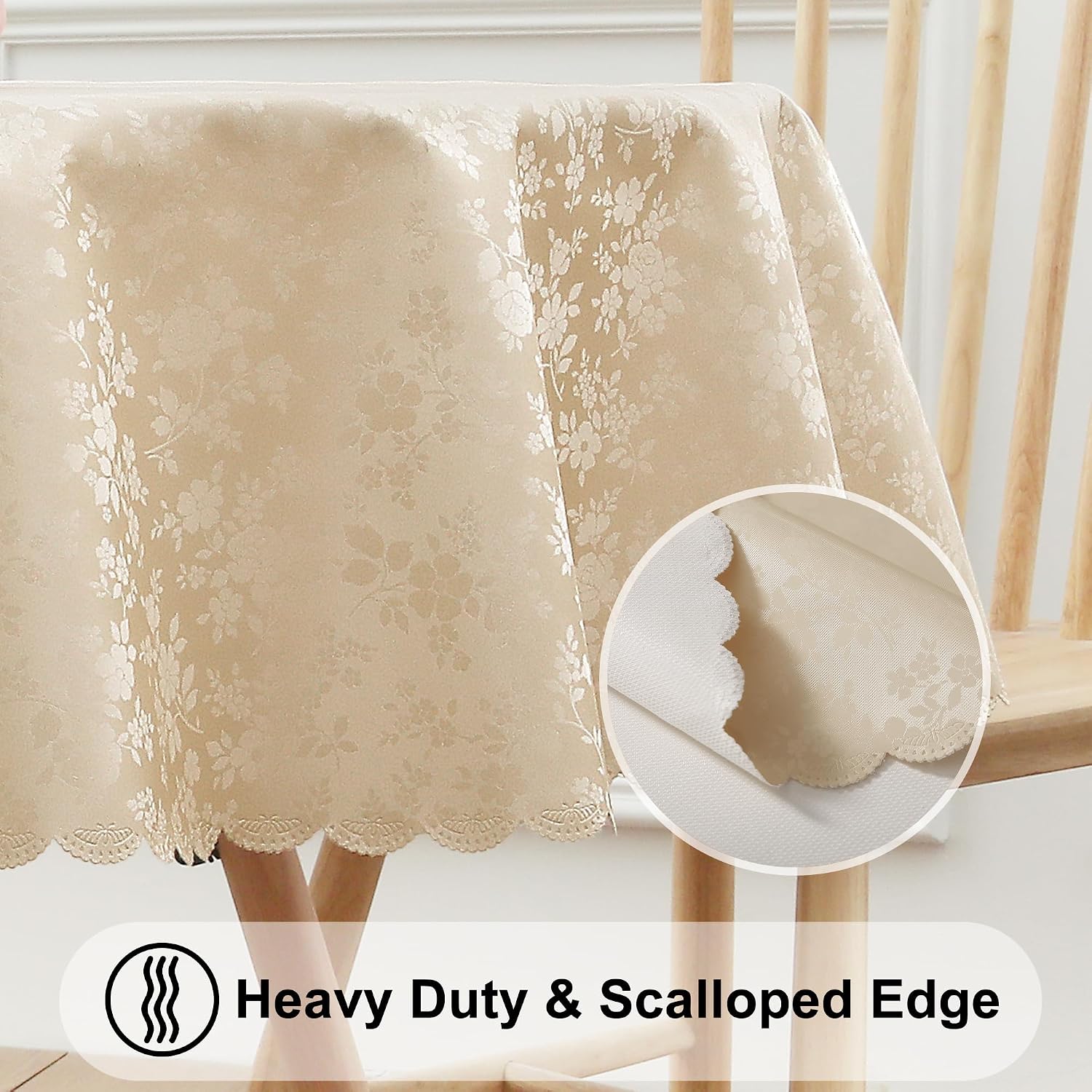 Detalle 2 de Smiry Round Table Cloth 70" Round ๐ฝ