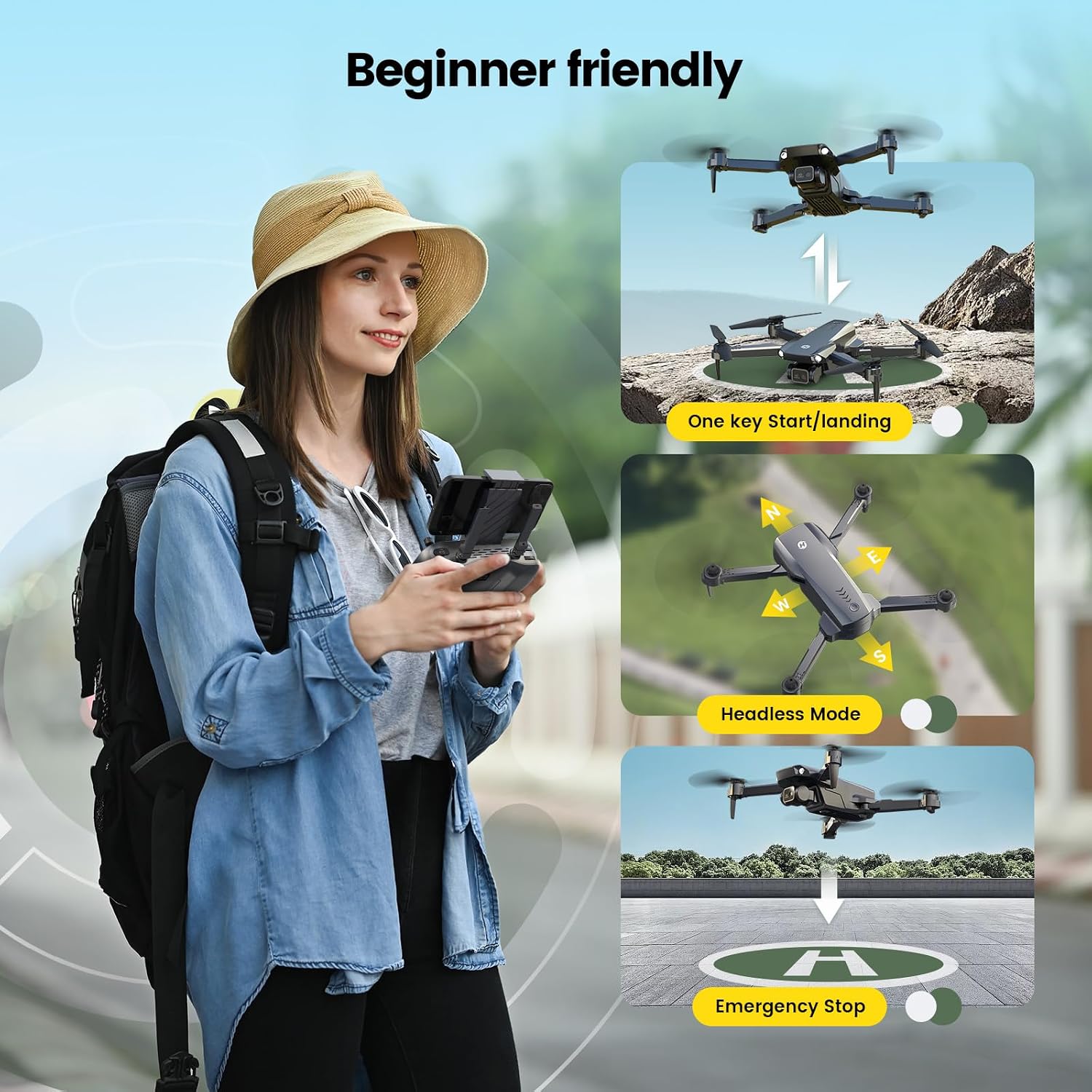 Detalle 2 de Holy Stone HS290 1080P Foldable Drone