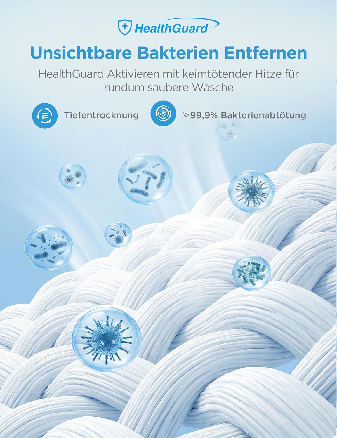 Thumbnail 6 de Midea MD11EH80BD Wärmepumpentrockner 8 kg – effizient, schonend und hygienisch