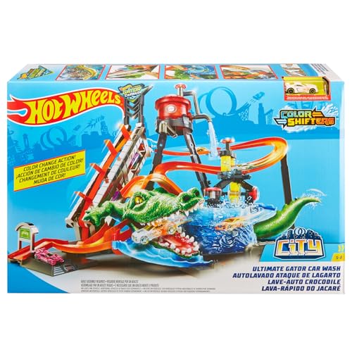 Thumbnail 5 de Hot Wheels Cocodrilo Destructor 🐊 Pista de coches de juguete Mattel