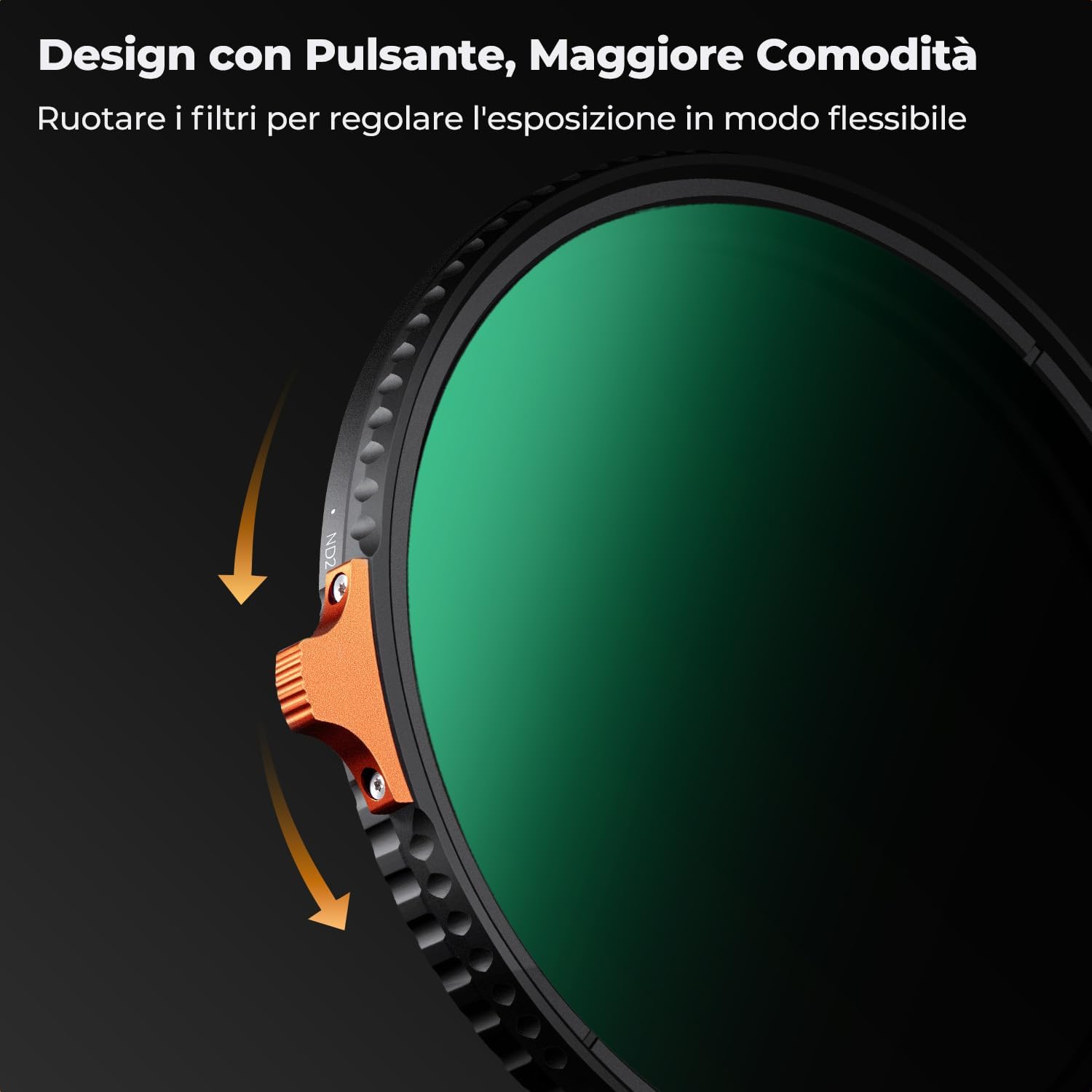 Thumbnail 4 de K&F CONCEPT Nano-Xcel 62mm Filtro Variabile ND2-400 (1-9 stop) con rivestimento nano e custodia