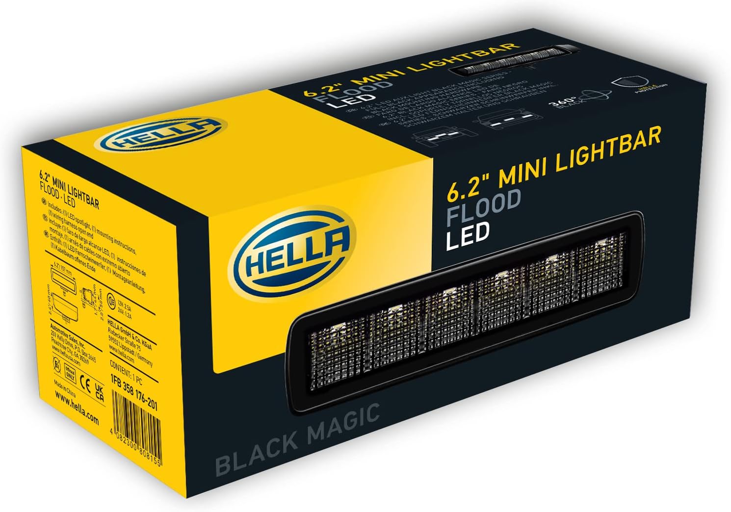 Thumbnail 5 de HELLA 1FB 358 176-201 LED-Faro di profondità – Black Magic Mini Lightbar 6.2