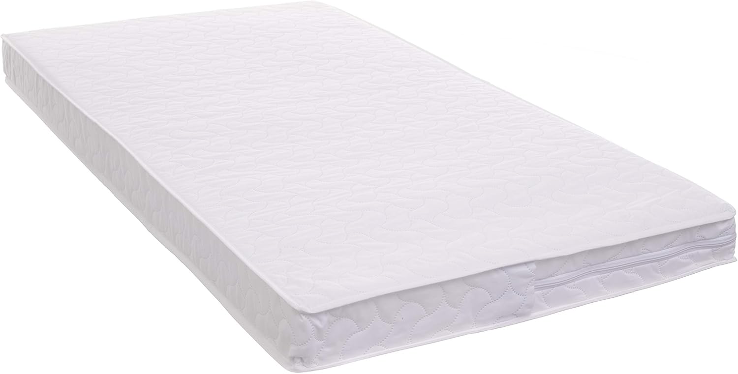 Detalle de Obaby Pocket Sprung Cot Mattress 120 x 60 cm – hypoallergenic, breathable & waterproof removable cover