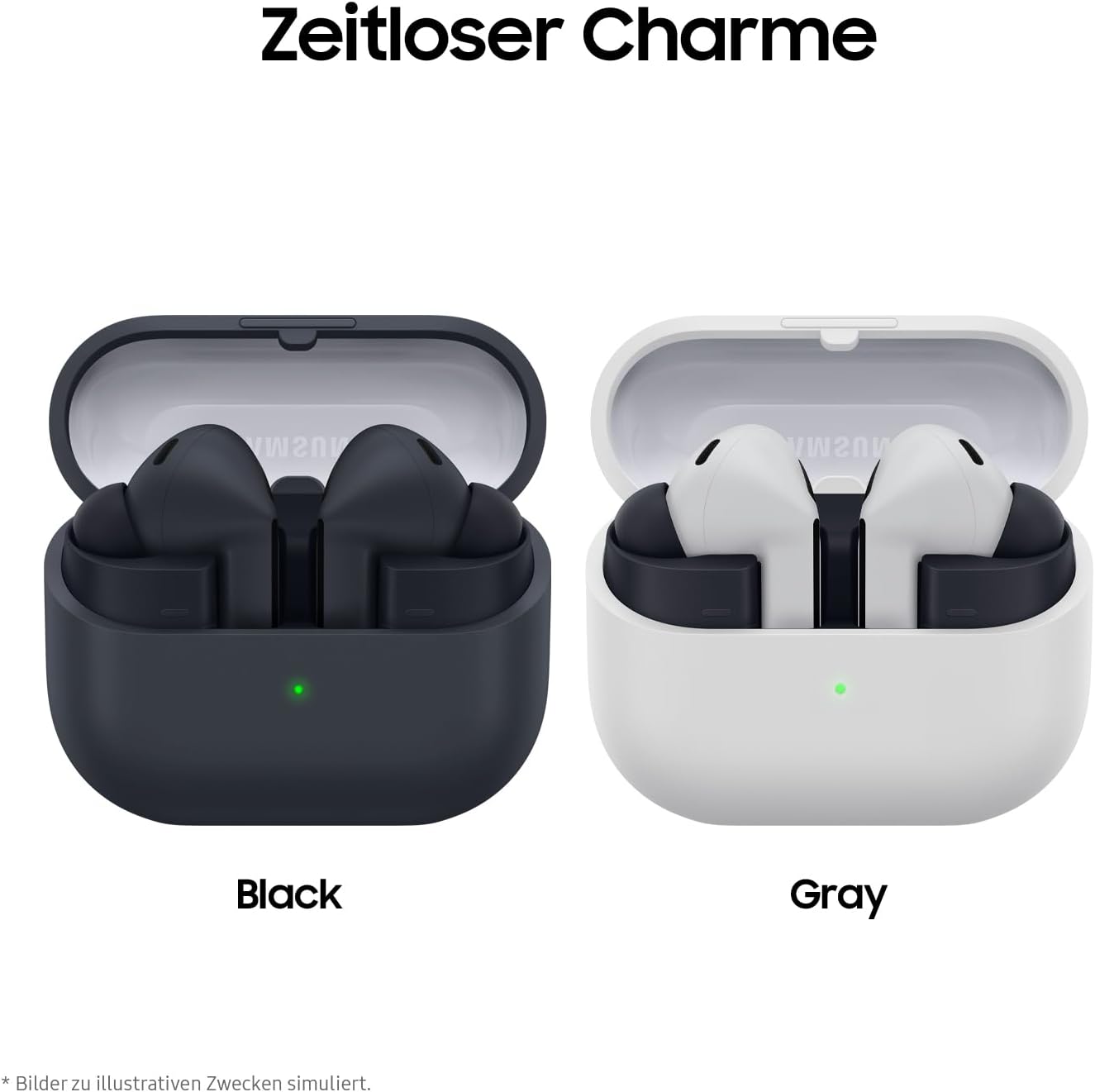 Thumbnail 3 de Samsung Galaxy Buds3 FE – kabellose In-Ear-Kopfhörer mit 360 Audio, aktiver Geräuschunterdrückung, Clear Call & mobeen Soft Clear Case (Black)
