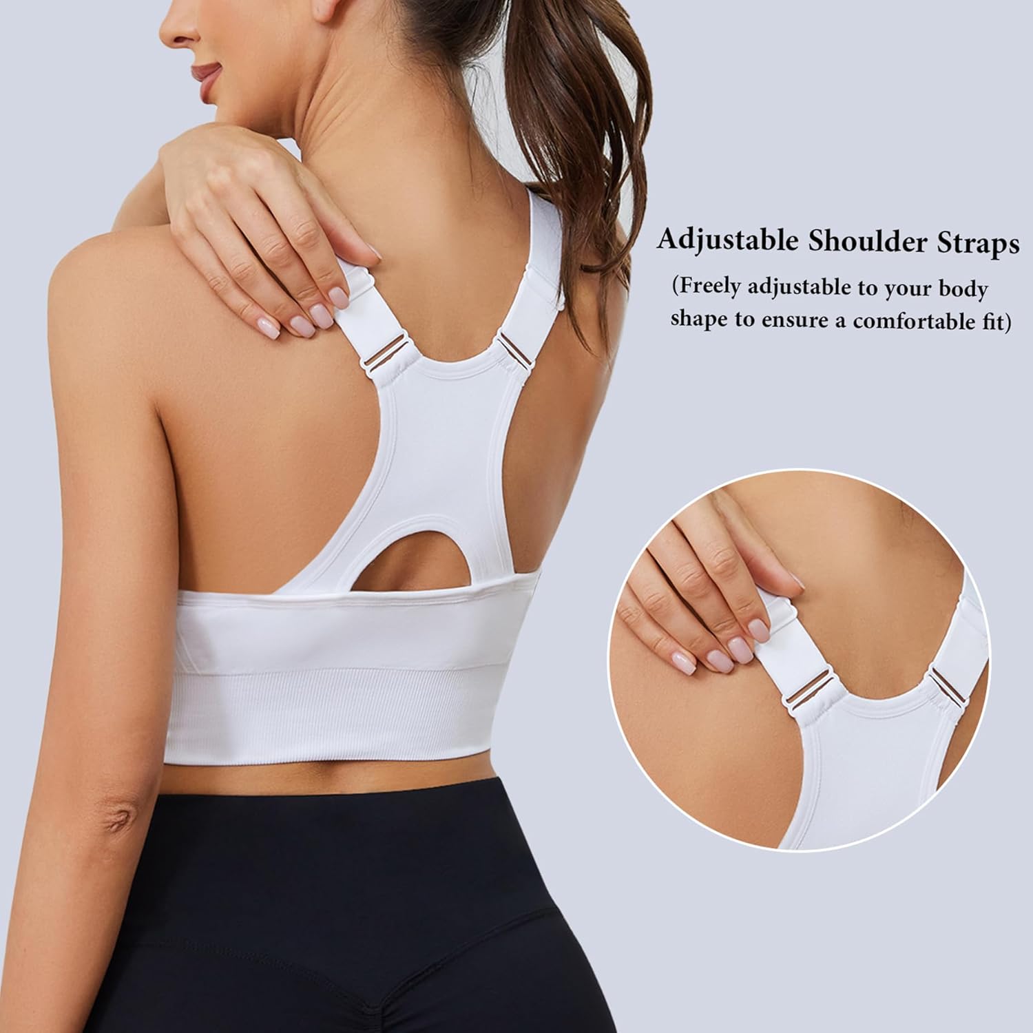 Thumbnail 4 de Litherday Sport BH Damen Push Up Sport-BH ohne Bügel mit abnehmbaren Polstern