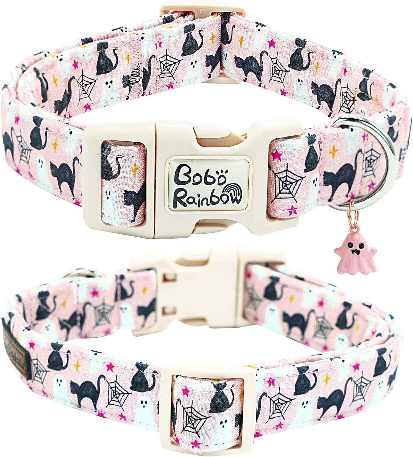 Detalle de Bobo Rainbow Halloween Dog Collar, Cotton