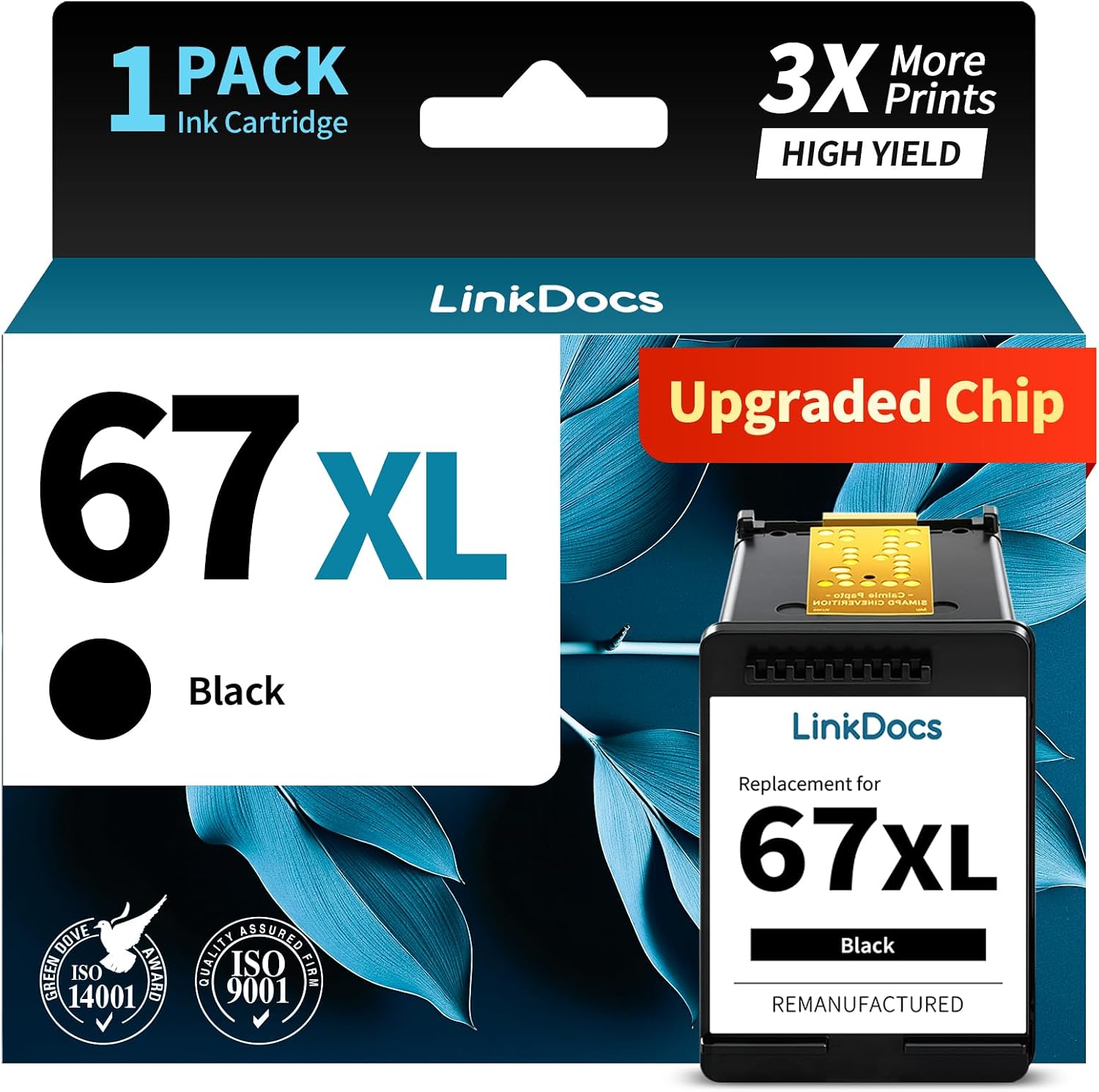 Detalle de LinkDocs Black Ink Cartridge 67