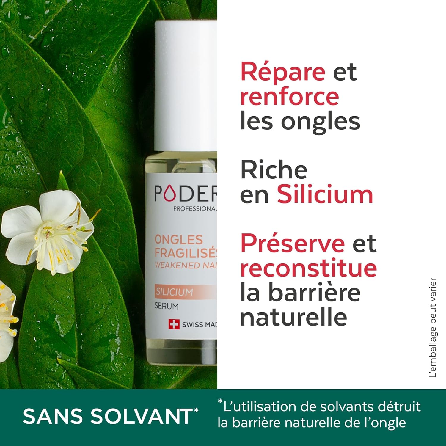 Thumbnail 1 de PODERM Sérum Silicium ongles fragiles 💅