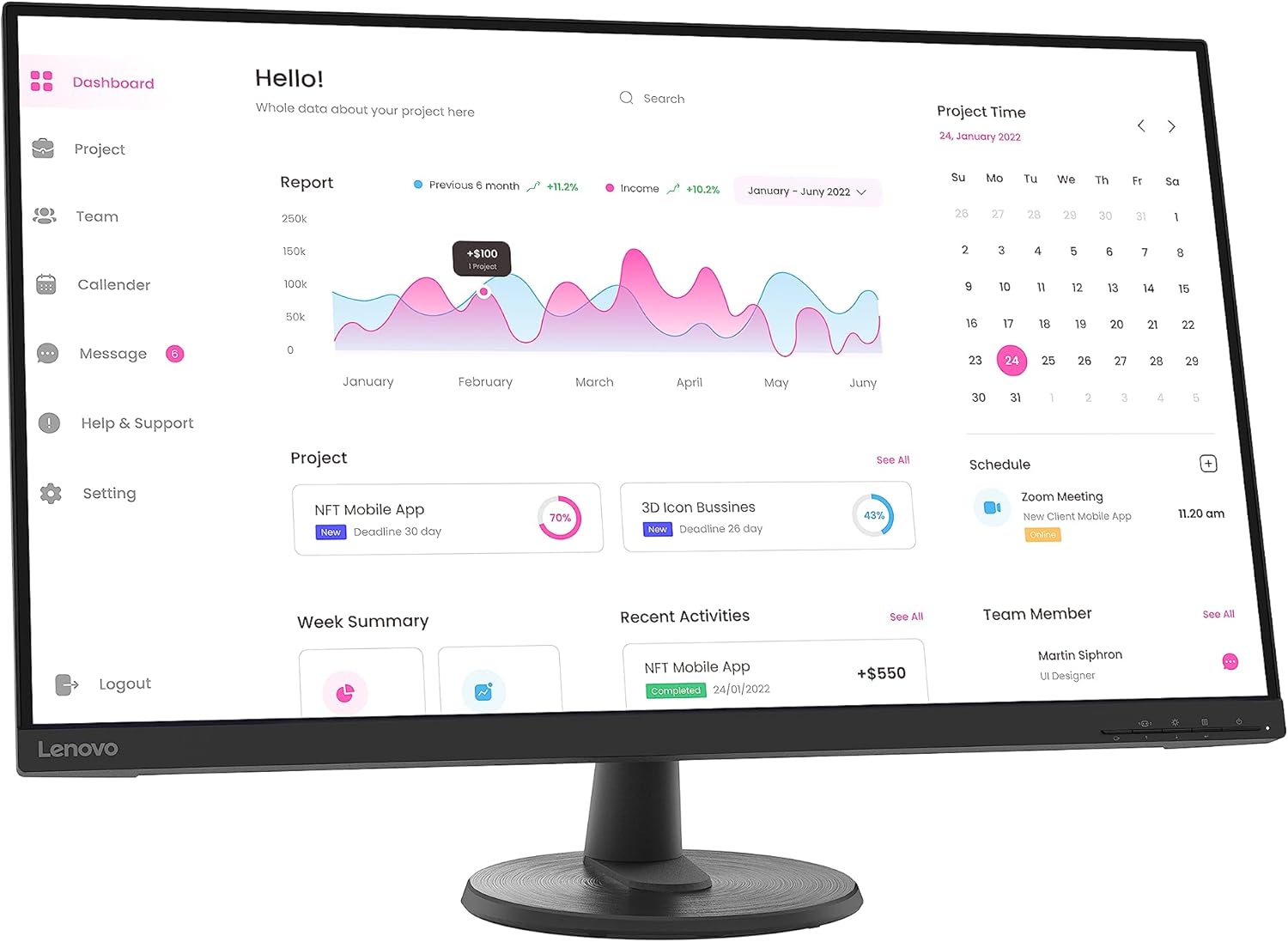 Thumbnail 3 de Lenovo D32-40 (C22320FD0) 32-Inch PC Monitor review