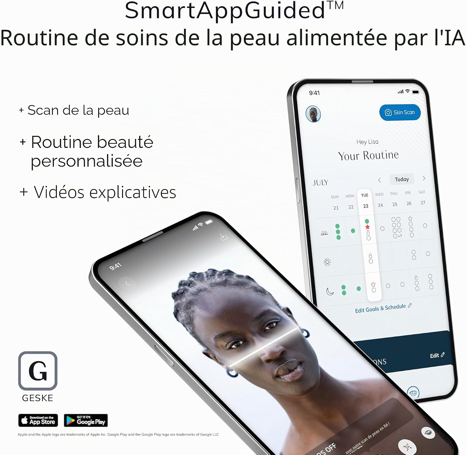Thumbnail 6 de GESKE Brosse faciale thermique sonique SmartAppGuided 6 en 1 – Nettoyage, chauffe et massage