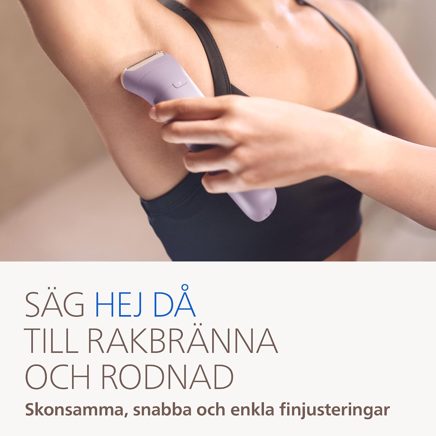 Detalle 2 de Philips Series 9000 BRE728/00 epilator för våt- och torrbruk med ProGuide
