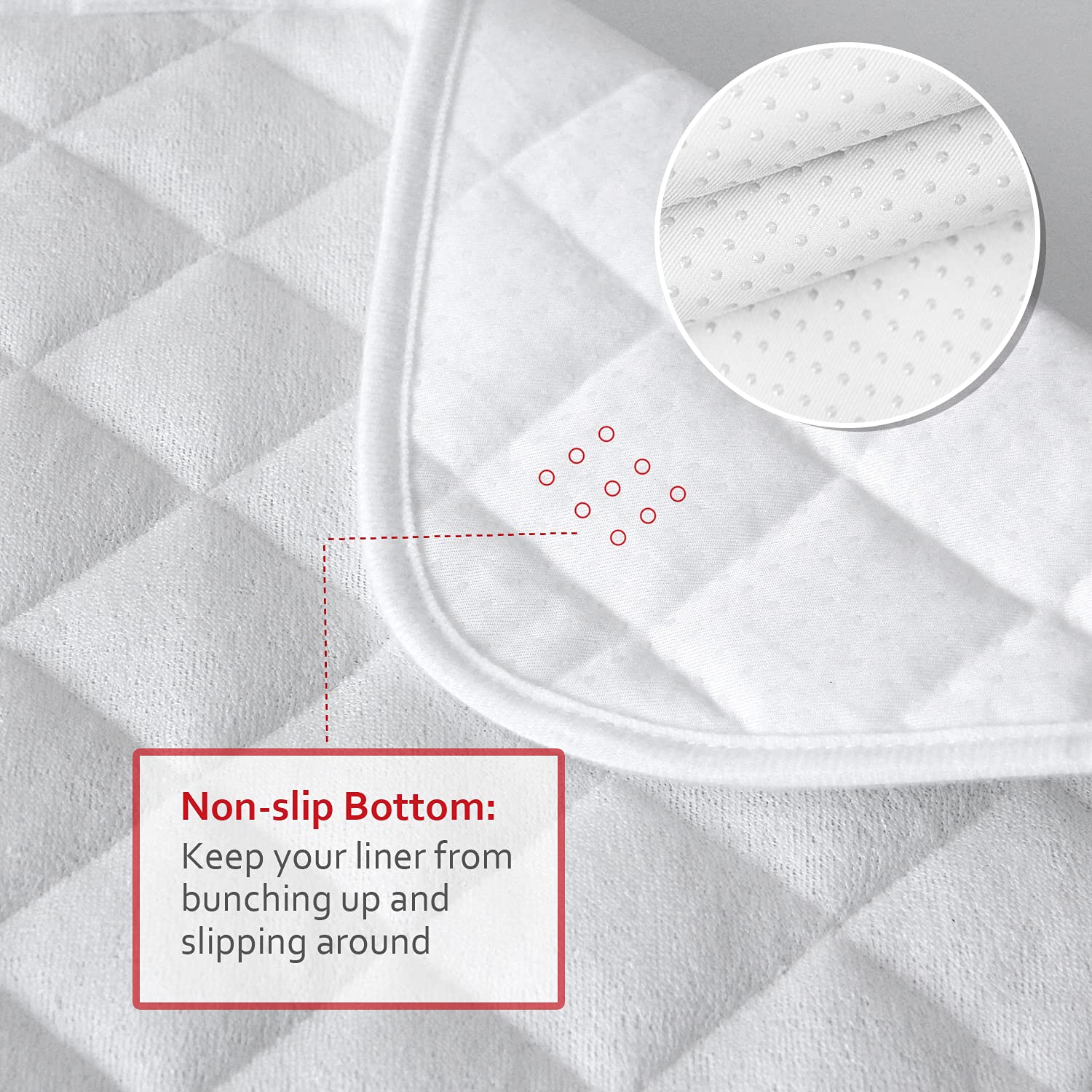 Thumbnail 2 de Moonsea Diaper Changing Pad Liners, 3-Pack, Waterproof Terry, Non-Slip, 13 x 26 in