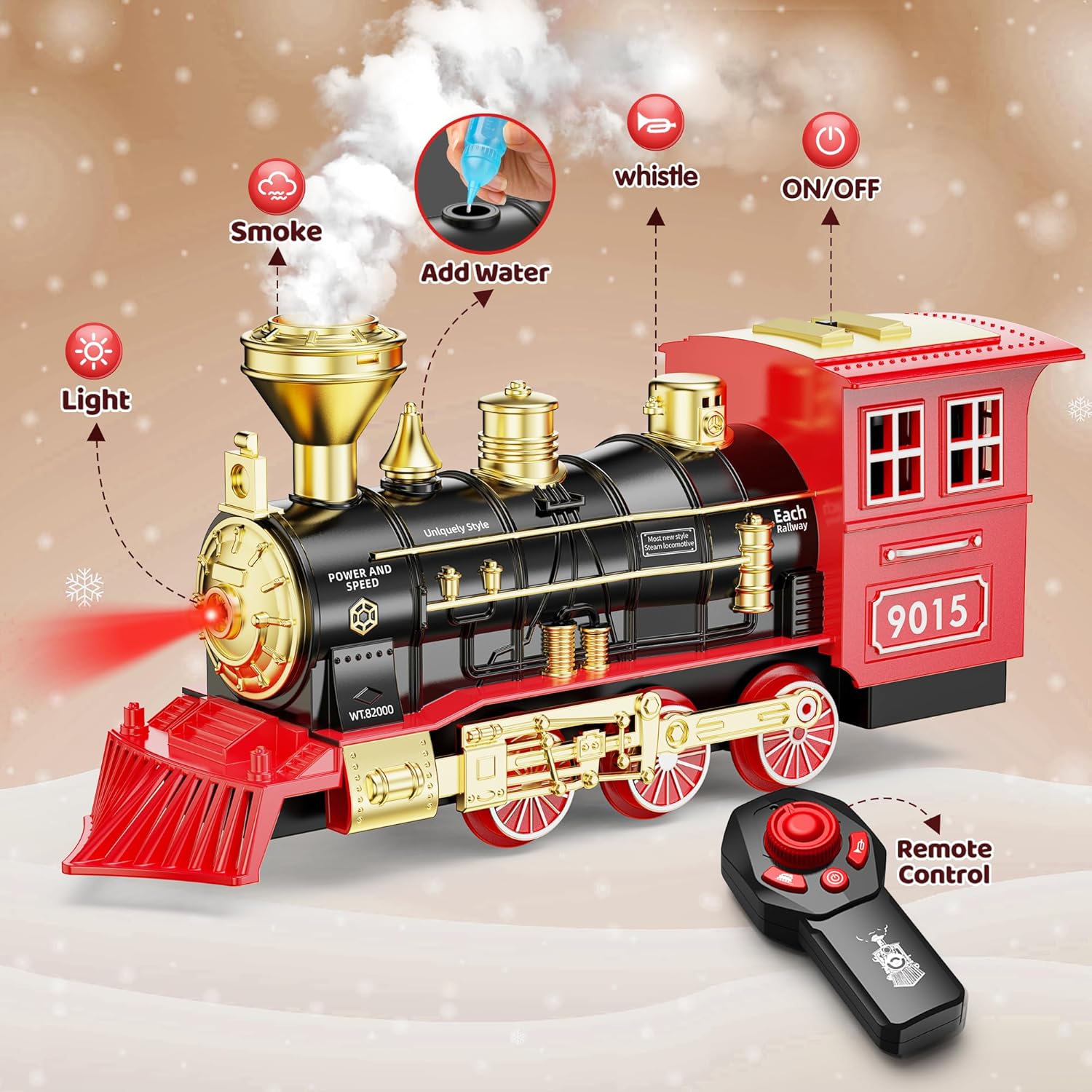 Detalle de Hot Bee Train Set 8 curved tracks remote