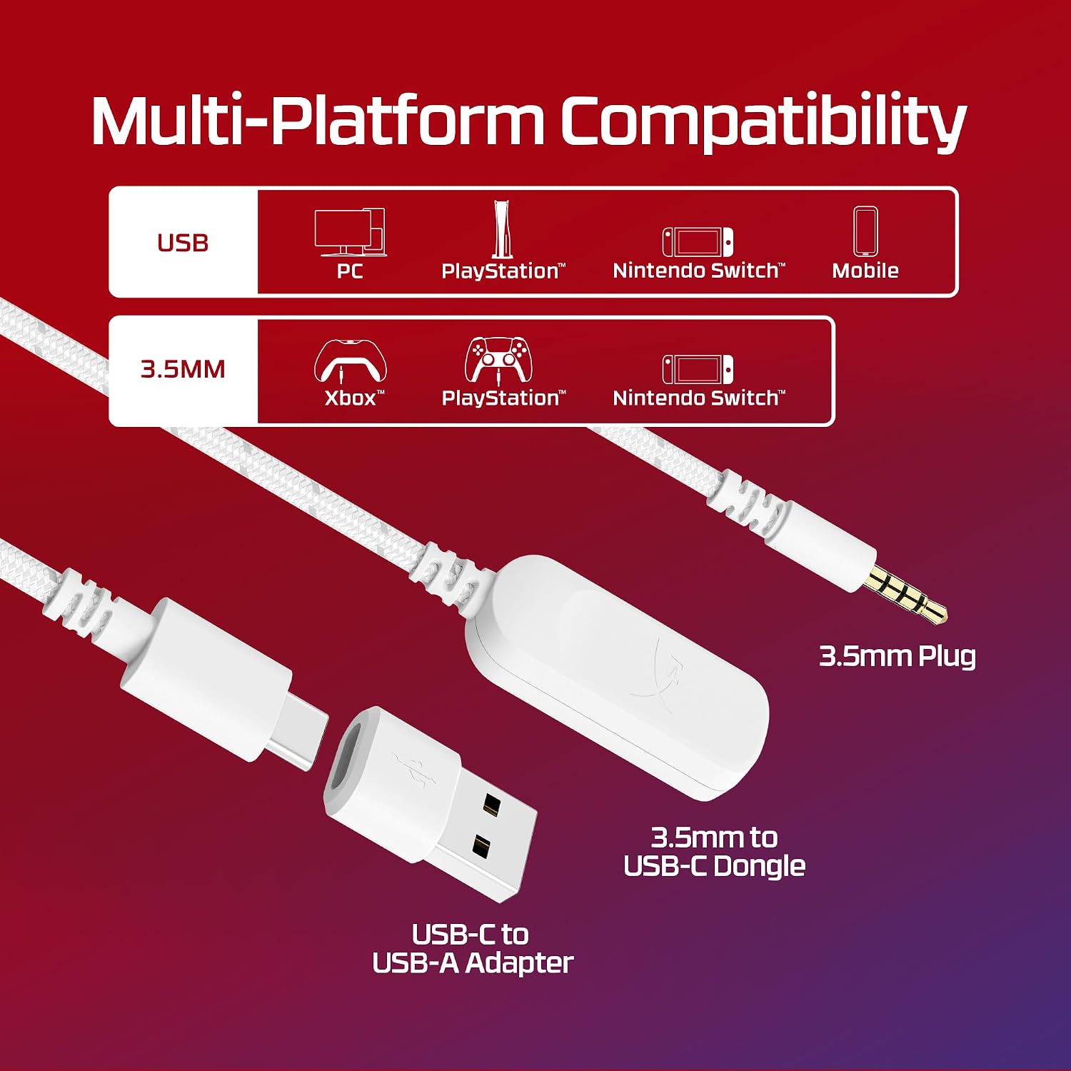 Thumbnail 6 de HyperX Cloud III Wired Gaming Headset (PC, PS5, Xbox Series X|S) with DTS, 53mm Drivers & Ultra-Clear 10mm Mic