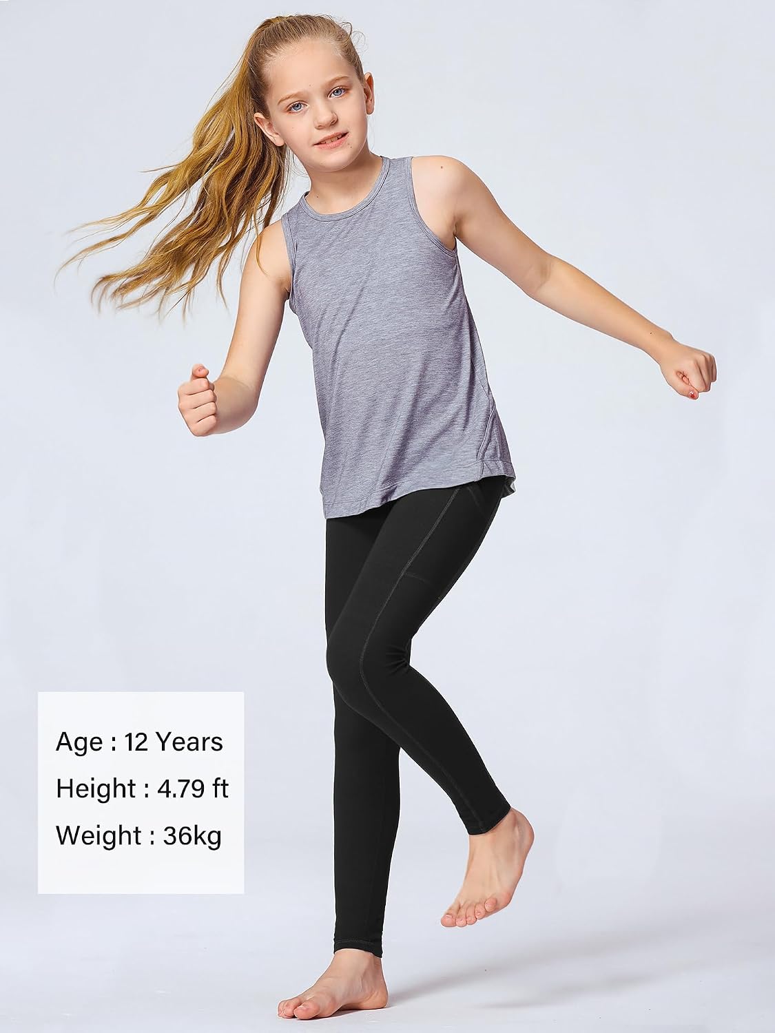 Thumbnail 4 de Stelle Girls Athletic Leggings 3.15”