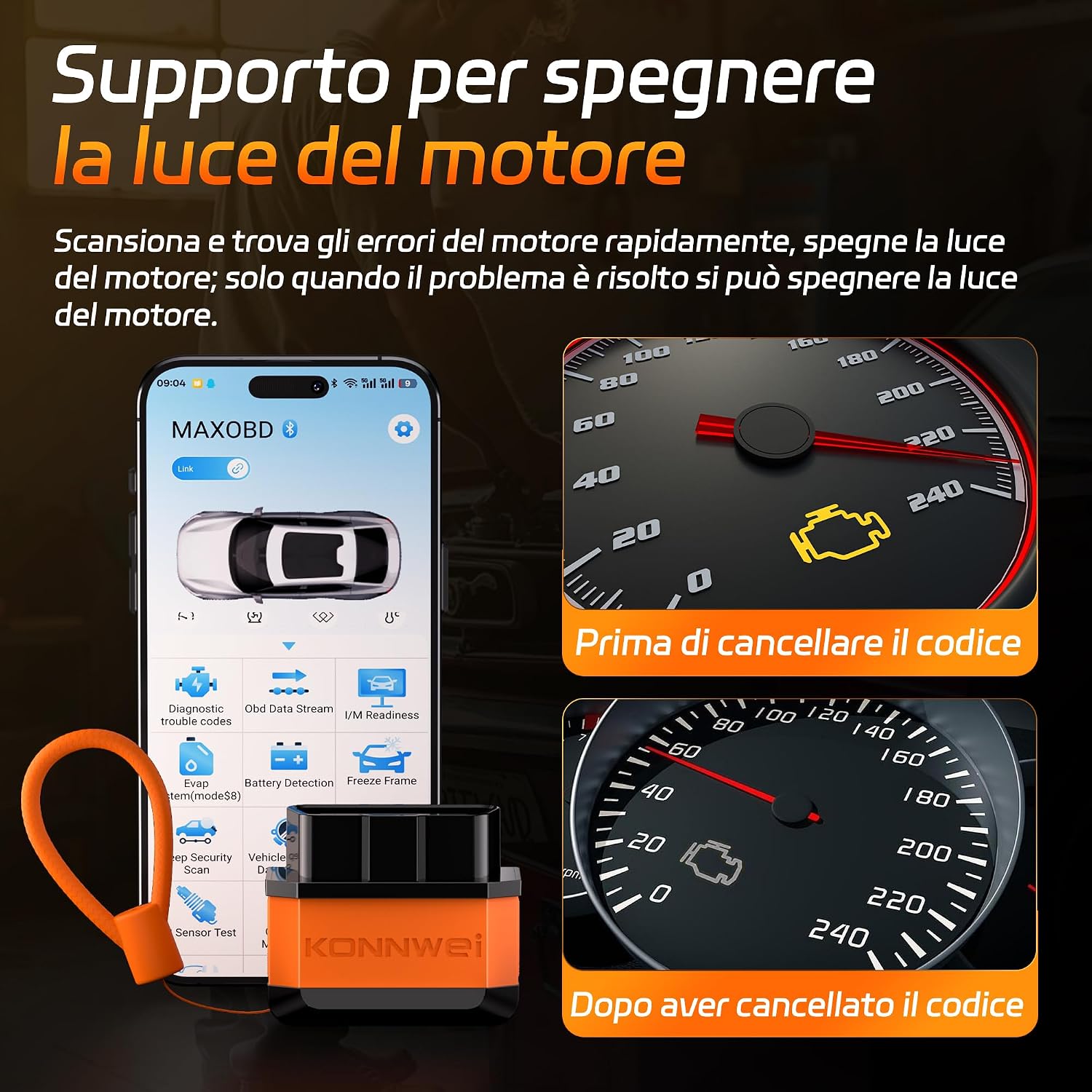 Thumbnail 2 de KONNWEI KW905 OBD2 Bluetooth diagnostico