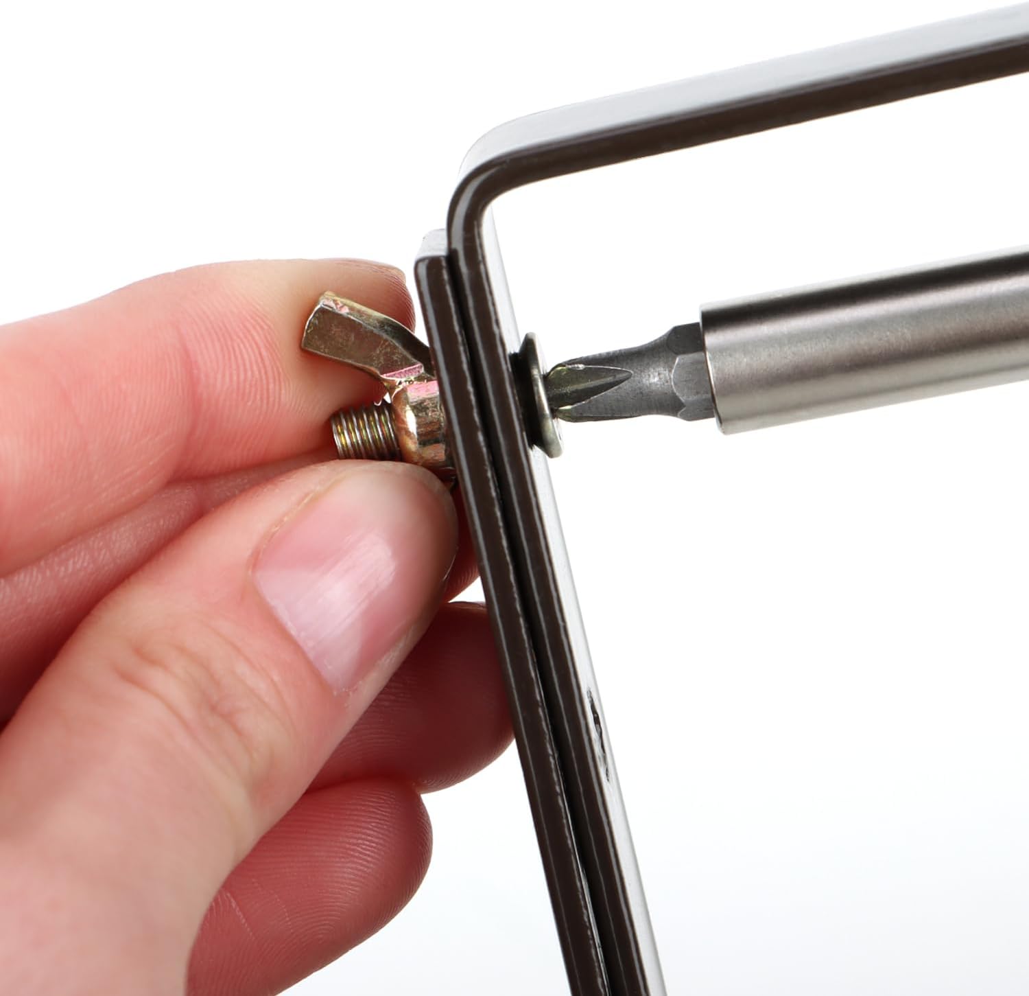 Thumbnail 3 de com-four® 4X Supporti per fioriere per parapetti e ringhiere di balconi – Attacco flessibile in metallo, regolabile in 2 direzioni