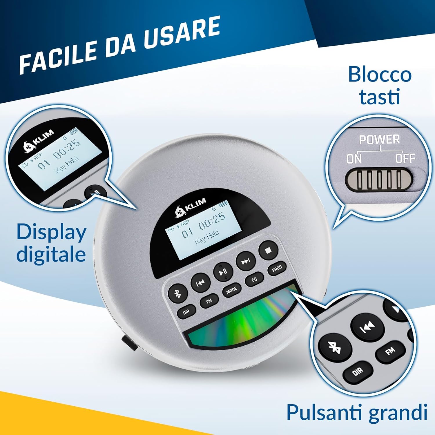 Detalle 2 de KLIM Nomad lettore CD portatile 32 GB