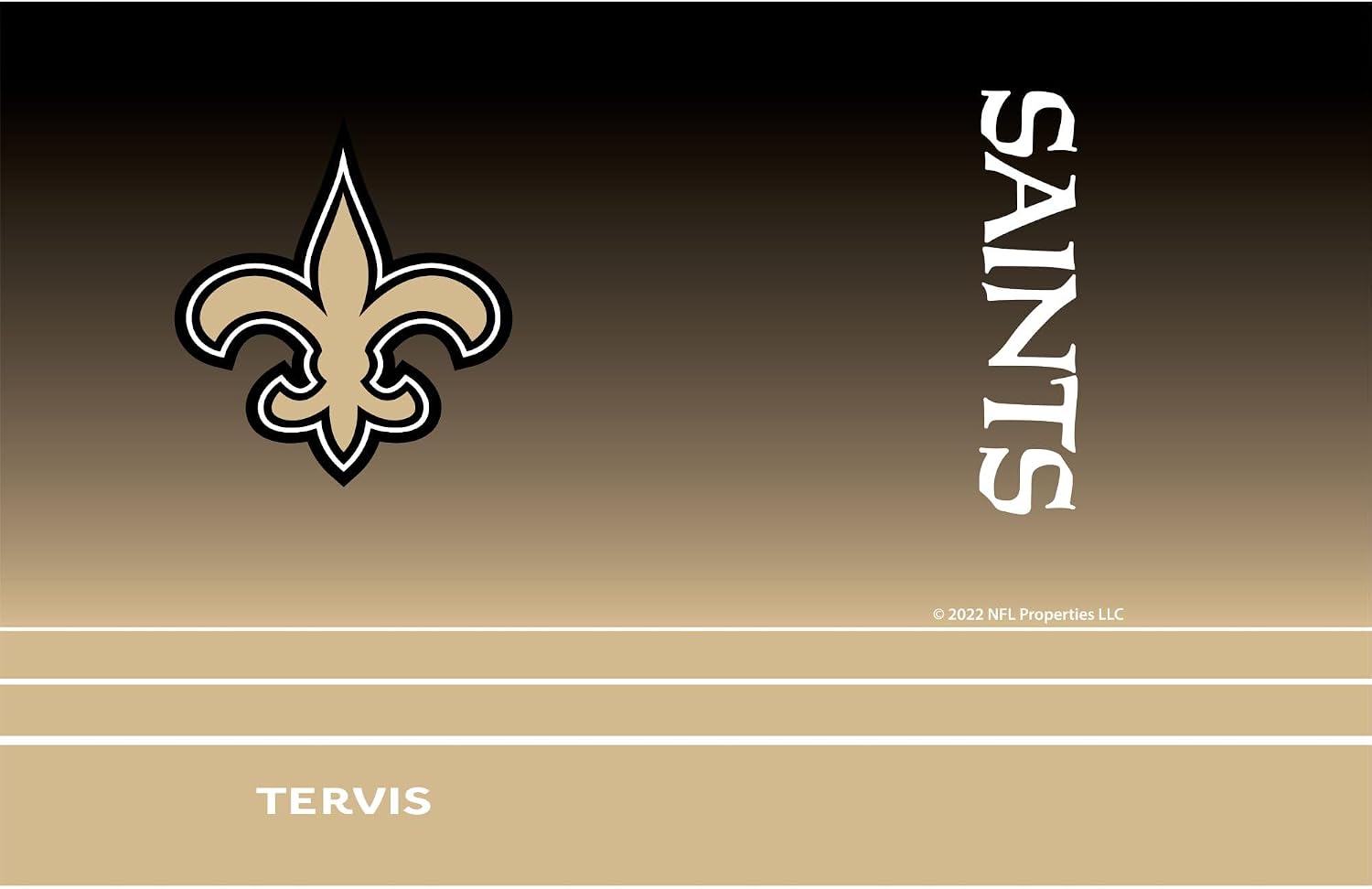 Detalle de Tervis Traveler NFL New Orleans Saints Ombre Triple Insulated Tumbler Travel Cup (30oz)