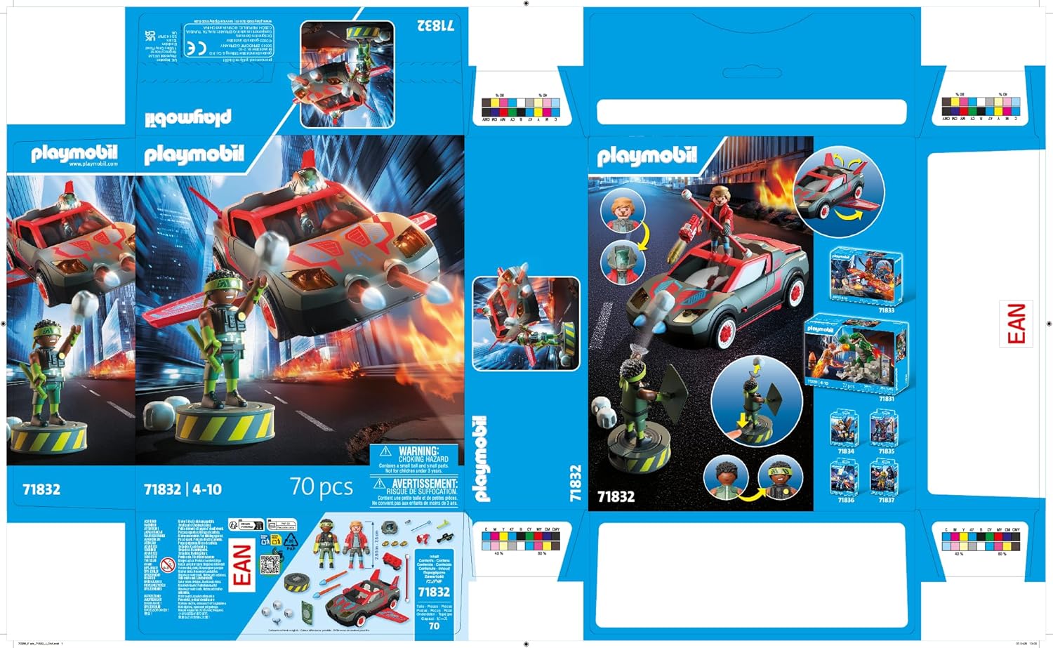 Thumbnail 6 de PLAYMOBIL Heroes 71832 Helden-Multifunktionsfahrzeug mit Schussfunktion (Adam Maxx gegen Revolt) für Kinder ab 4/5 Jahren