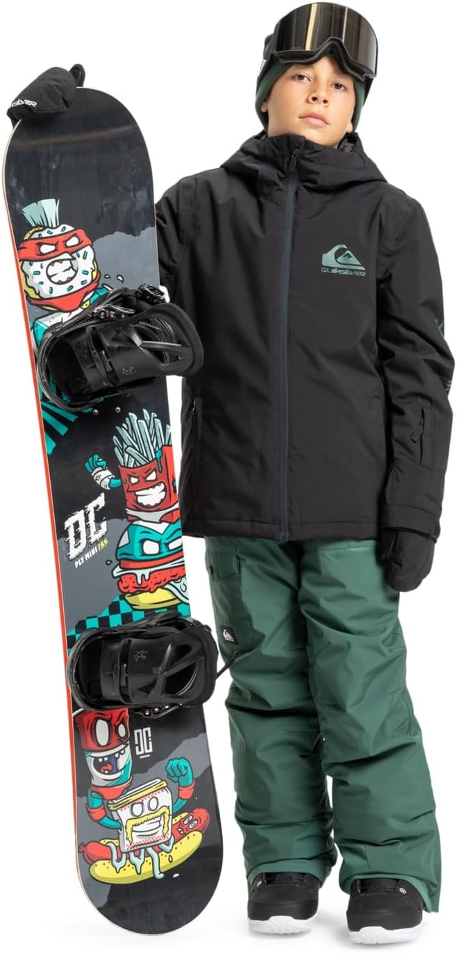 Detalle de Quiksilver Mission Jacket Garçon – isolation WarmFlight x3 Eco et coupe moderne