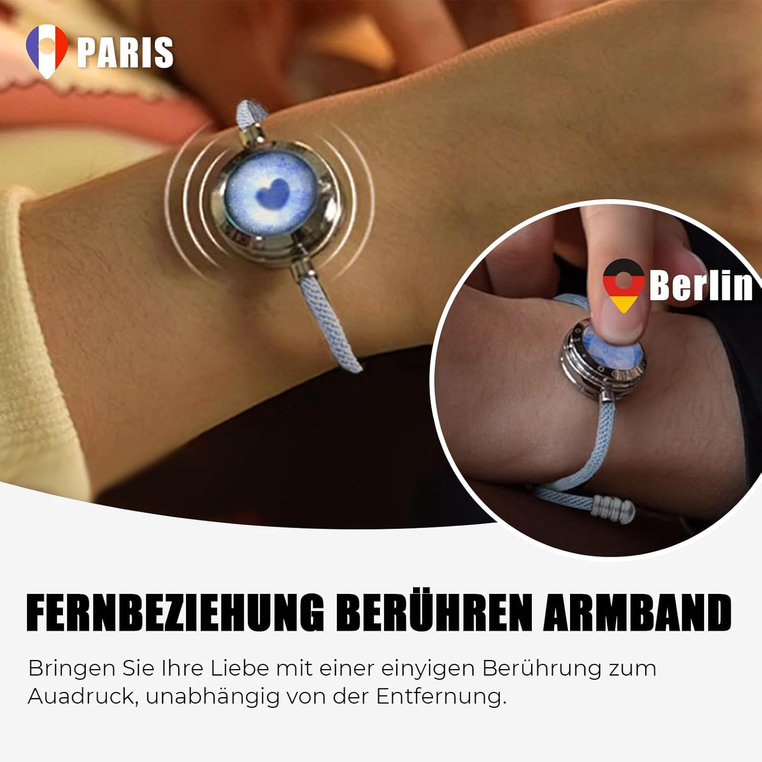 Thumbnail 1 de TOTWOO Bracciali per Coppie con Vibrazione 3-5 giorni