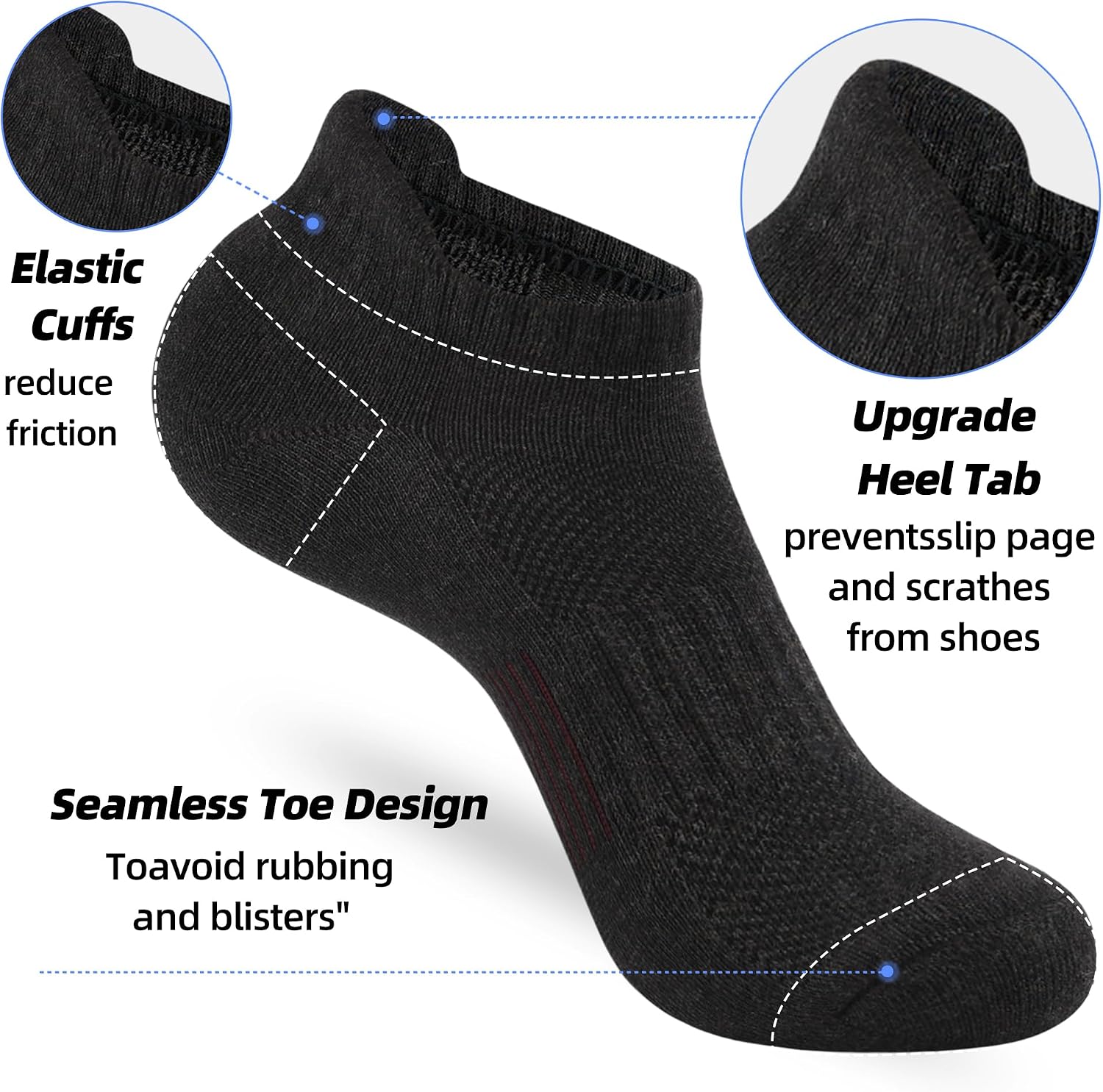 Thumbnail 4 de ATBITER Women's Ankle Socks, 6 Pairs