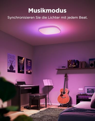 Thumbnail 8 de Govee Deckenleuchte RGBIC 24W – 2400 lm, 30×30 cm, smarte LED-Deckenlampe