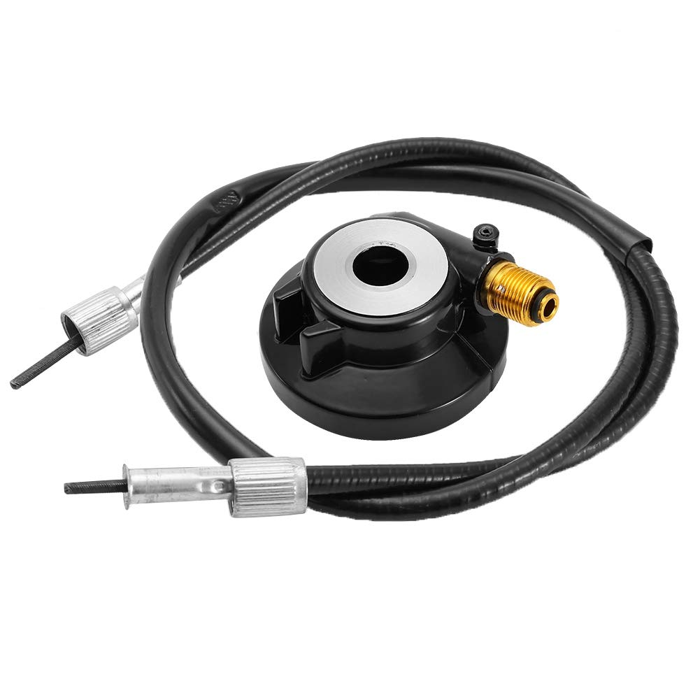 Detalle 2 de Koulate 12mm Black Drive Gear Speedometer Drive Gear with Cable for GY6 Scooter Parts