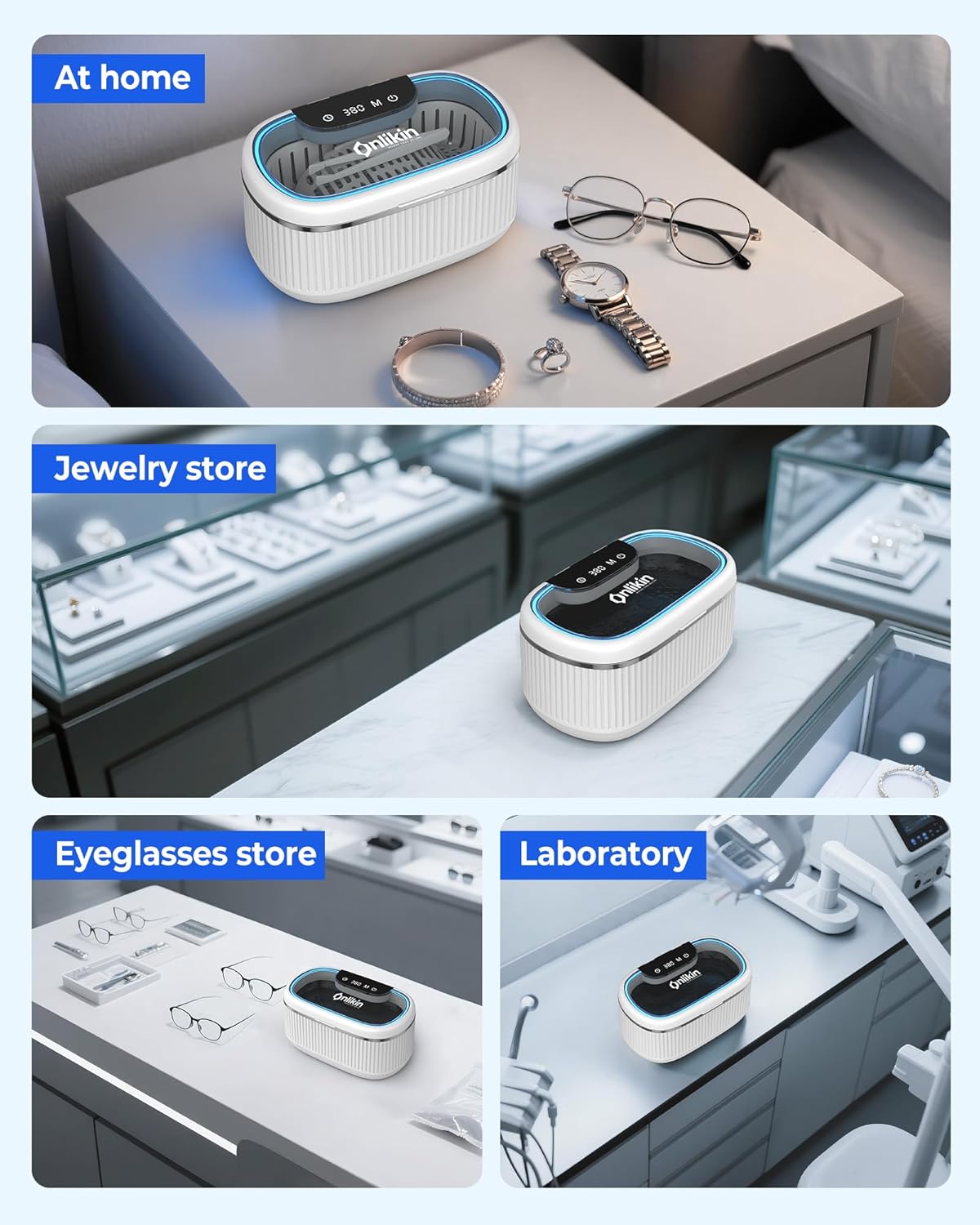 Thumbnail 5 de onlikin 35W Ultrasonic Jewelry Cleaner