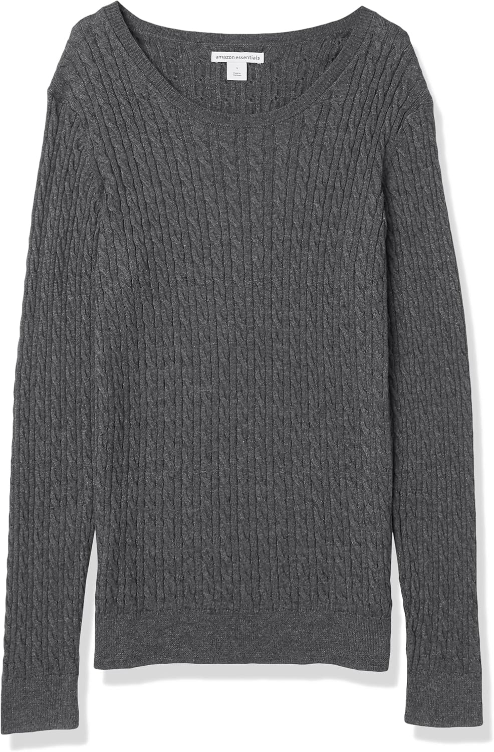 Thumbnail 5 de Amazon Essentials Damen leichter Langarm-Pullover mit Rundhalsausschnitt und Zopfmuster