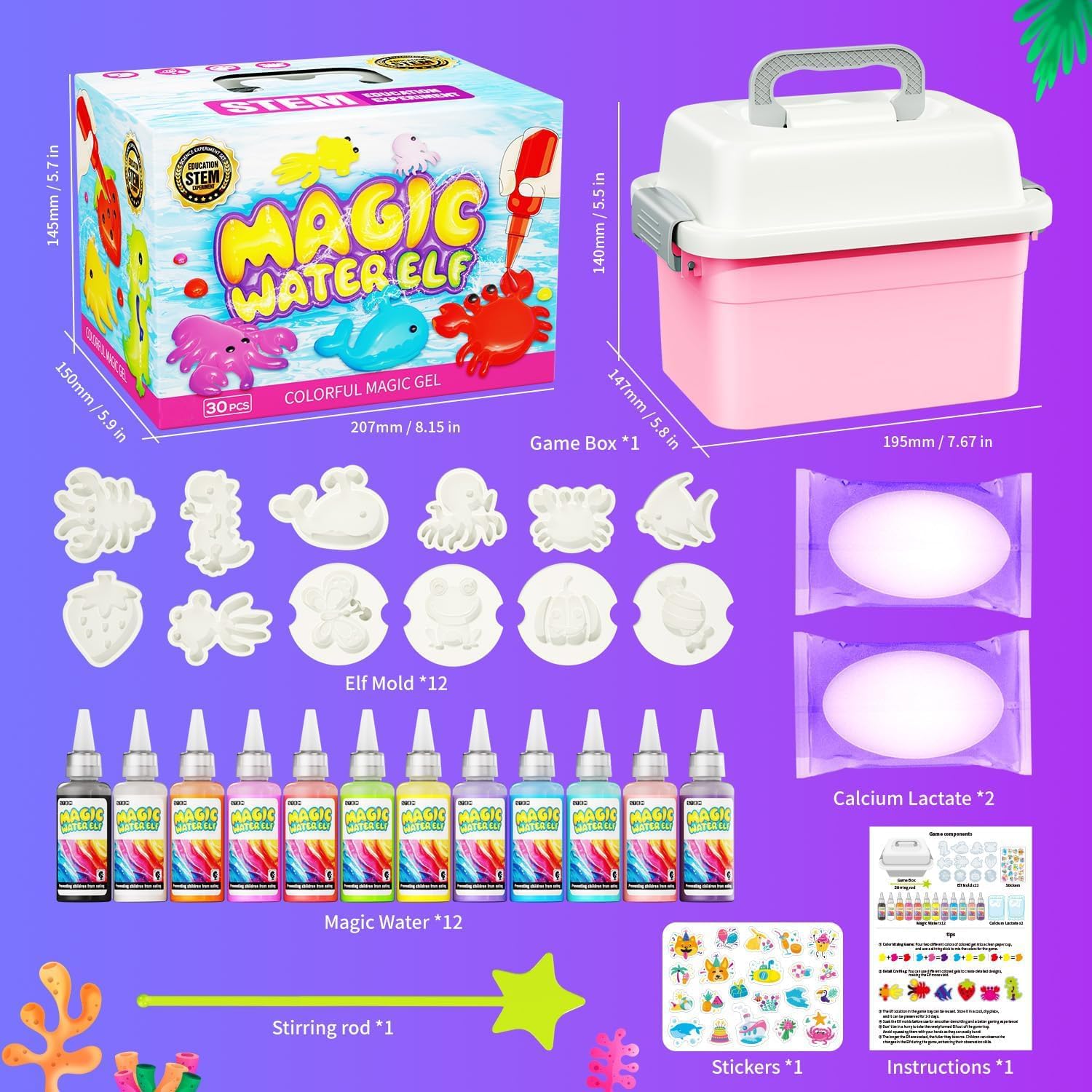 Detalle 2 de Magic Water Toy Elf Kit 12-color water gel toys