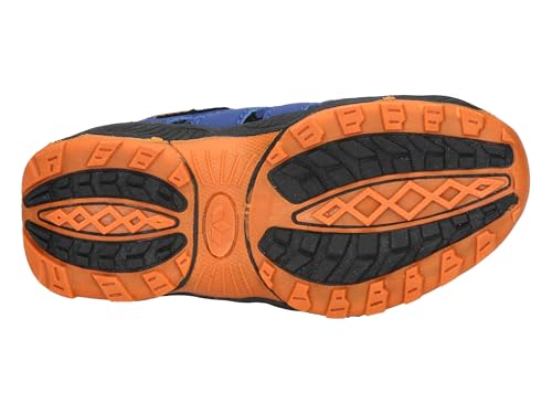 Detalle 2 de Lico Fremont: Scarpe da Trekking Unisex per Bambini e Ragazzi (Blu/Nero/Arancione) - Taglia 32 EU