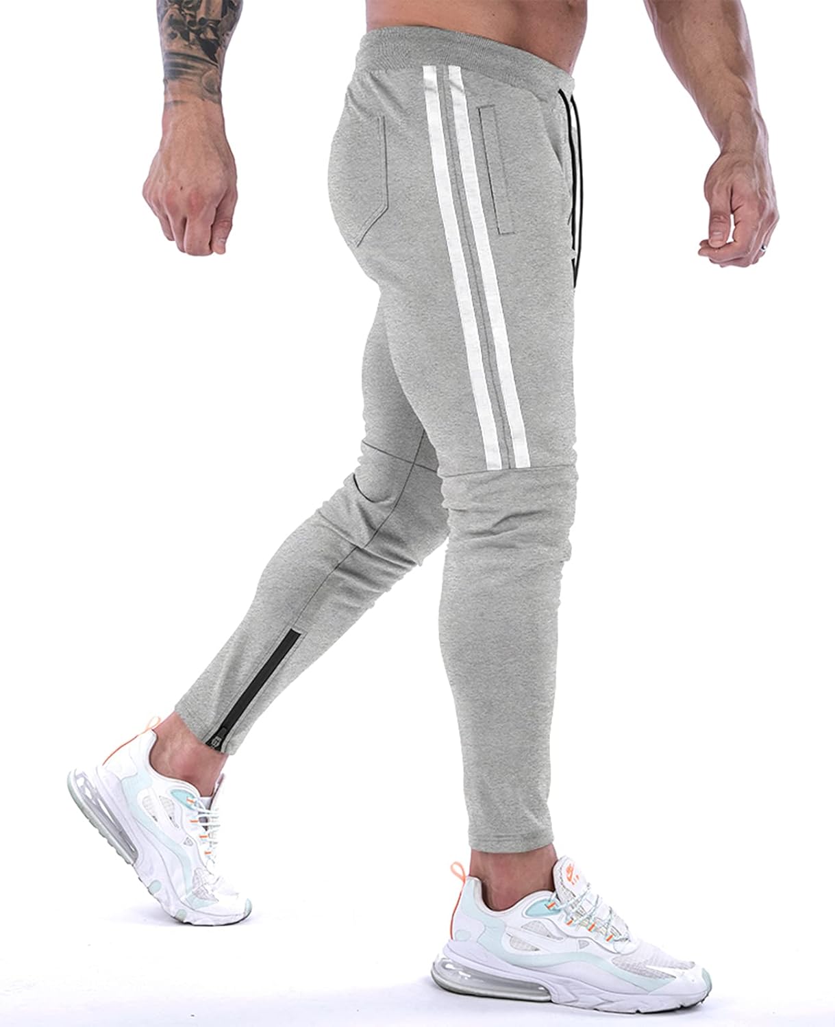 Thumbnail 1 de Suwangi Pantalon de jogging homme léger avec poches zippées pour sport et entraînement