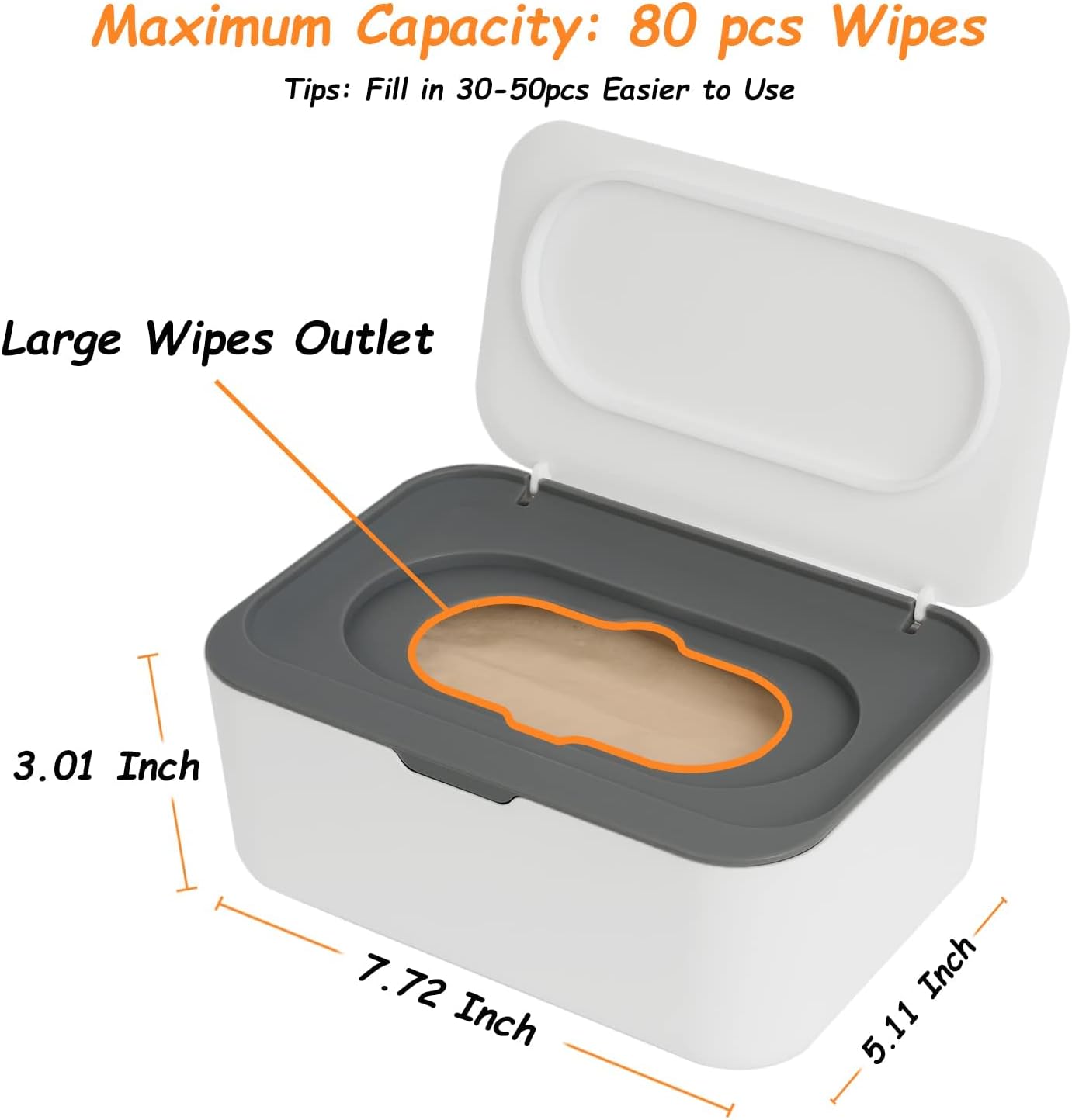 Thumbnail 5 de Seposeve Refillable Wipe Dispenser, One-Handed Grey 🧻