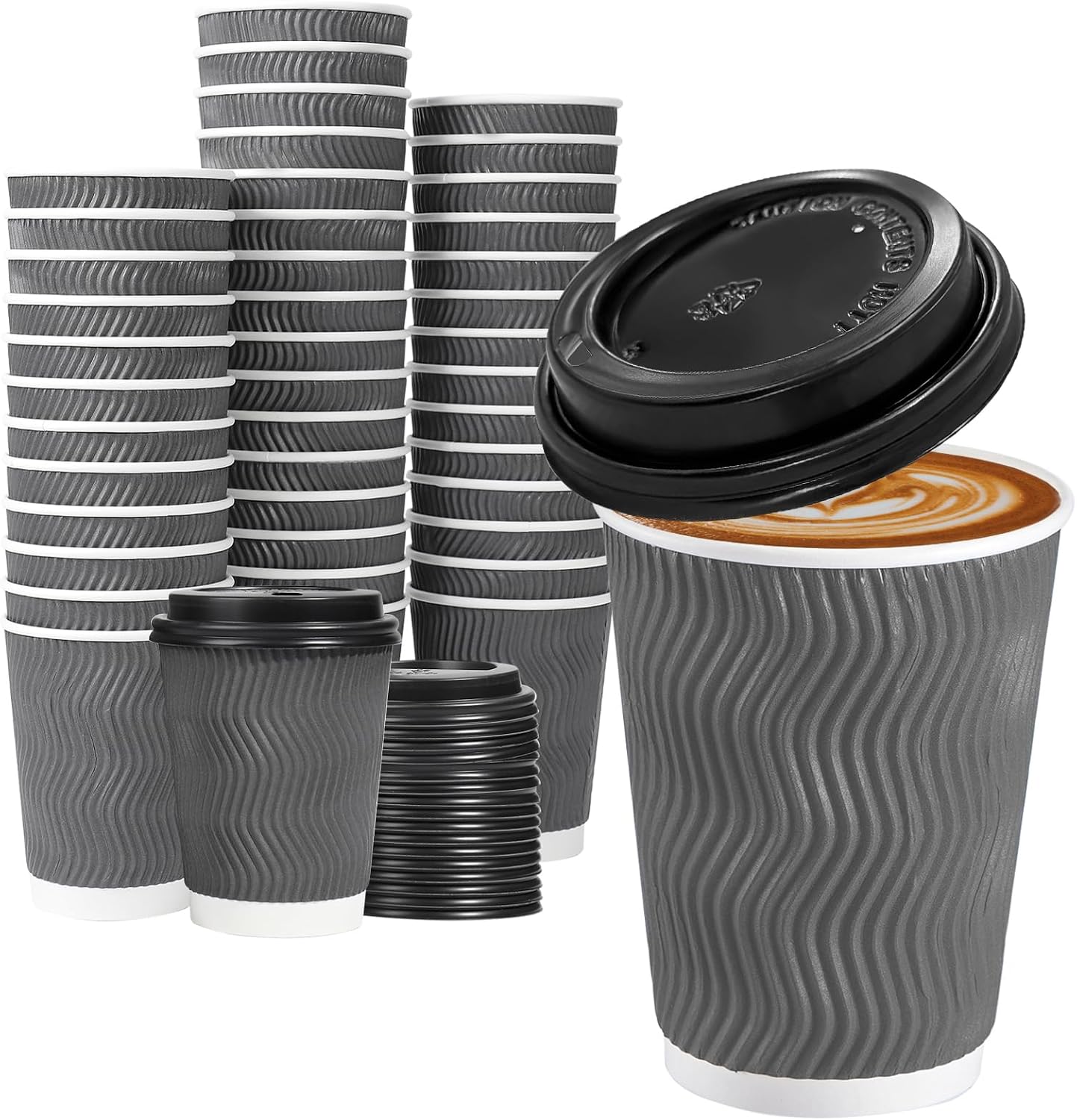 Thumbnail 6 de Lamosi 50-Pack 16 oz Insulated Coffee Cups ⚡